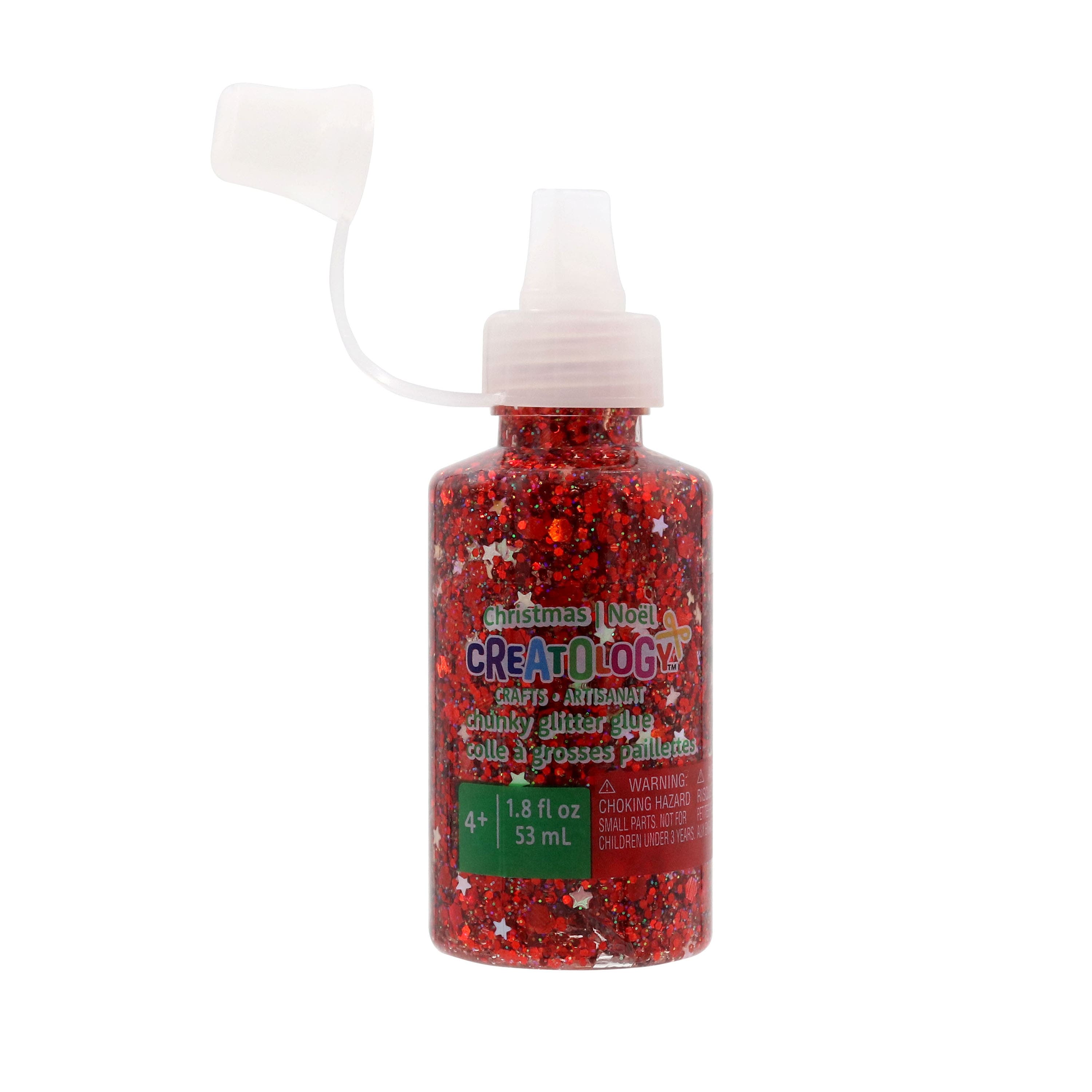 Candy Cane Stars Chunky Glitter Glue by Creatology&#x2122;