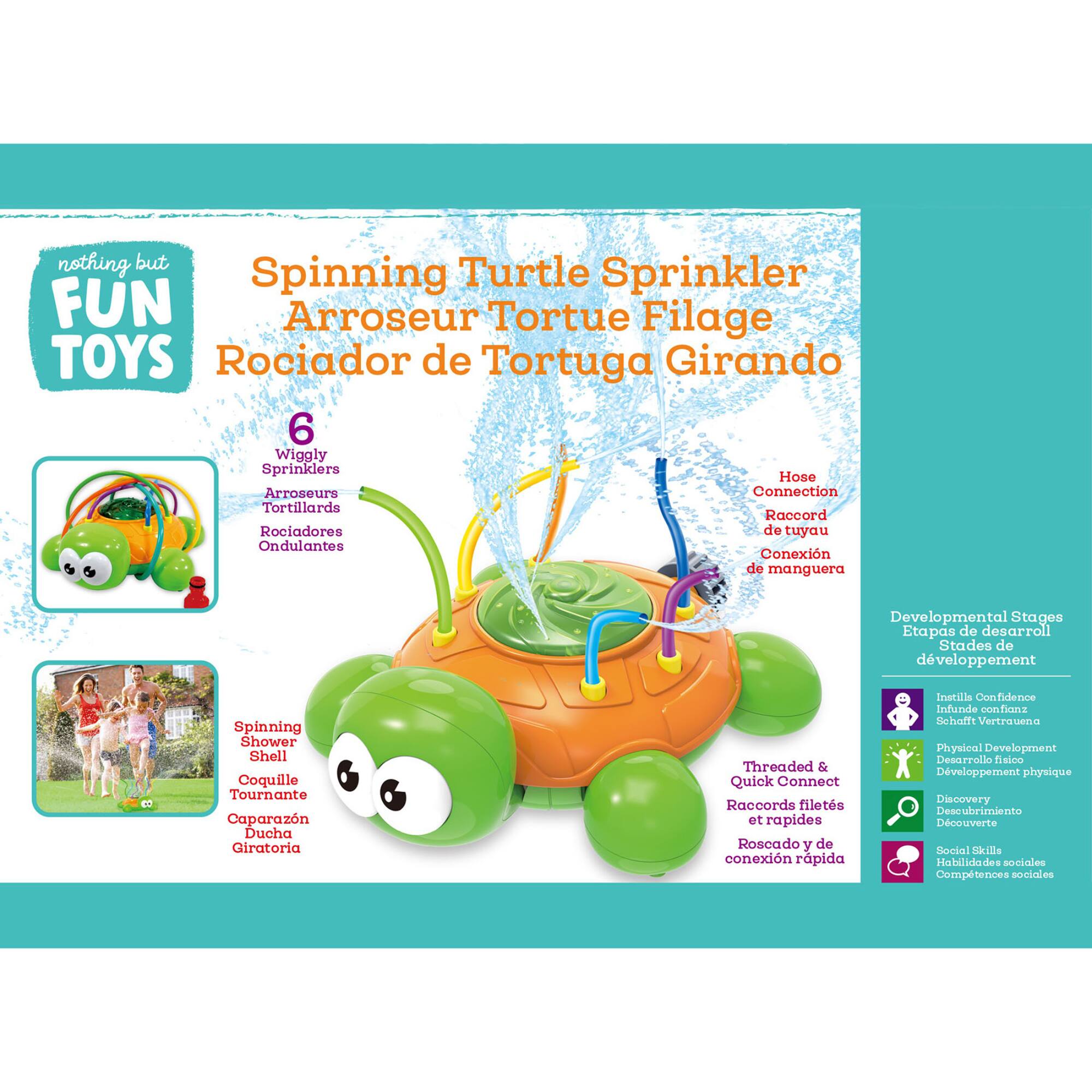 Nothing But Fun Toys Spinning Turtle Sprinkler