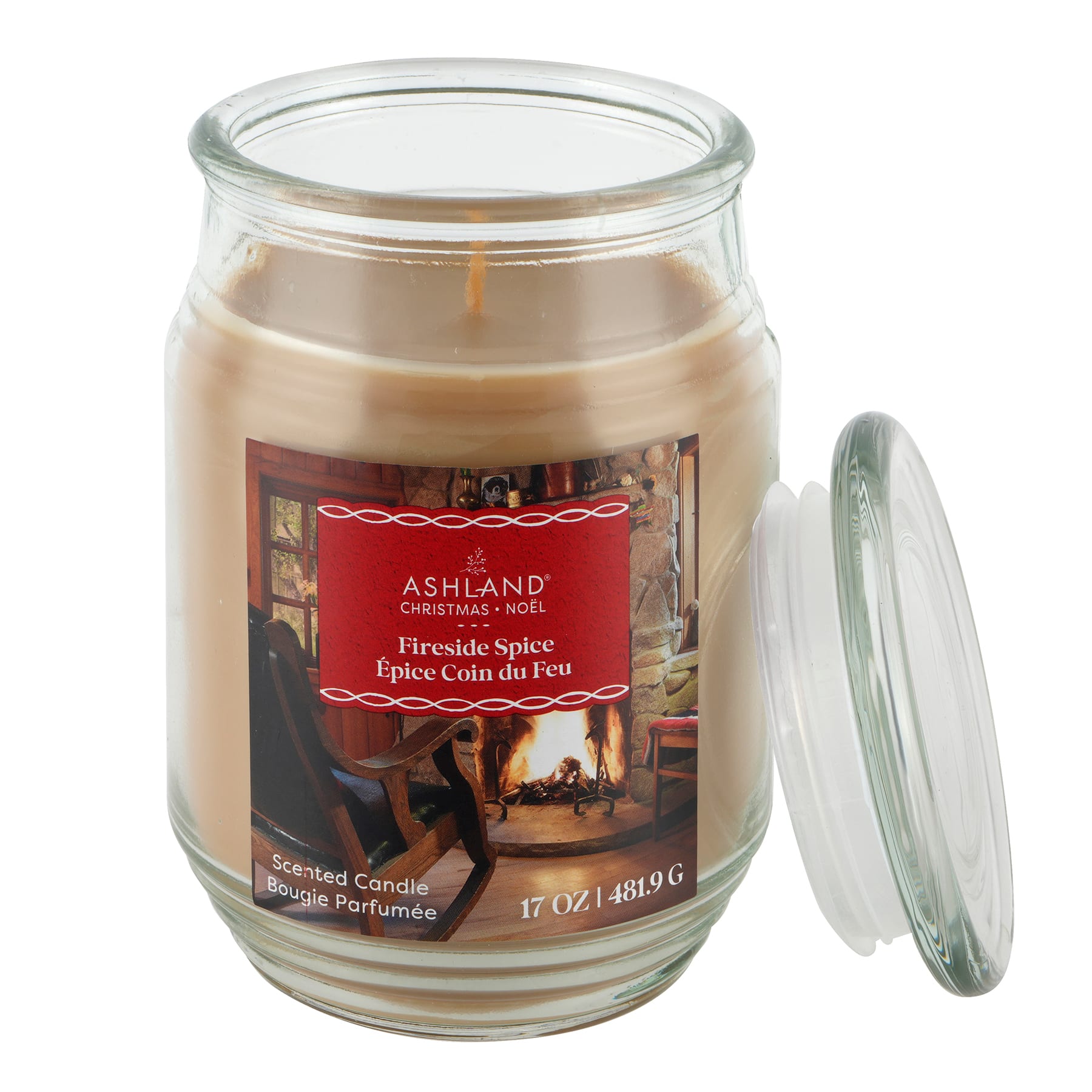 17oz. Fireside Spice Scented Jar Candle by Ashland&#xAE;