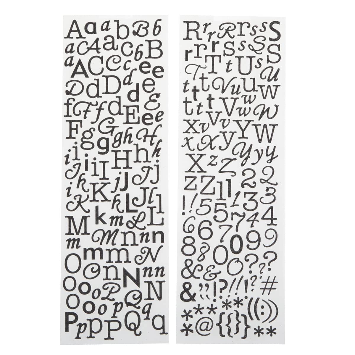 12 Pack: Glitter Alphabet Stickers by Recollections&#x2122;
