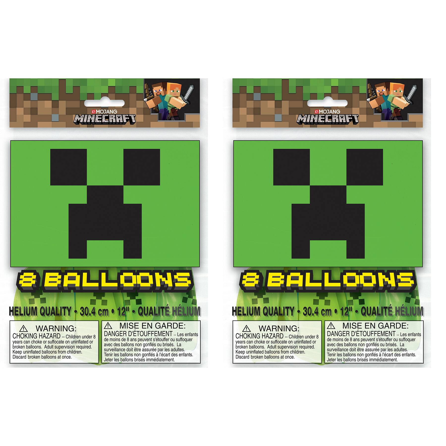 Details about   8-24pcs Minecraft Gaming Latex Party Everyday Balloons 