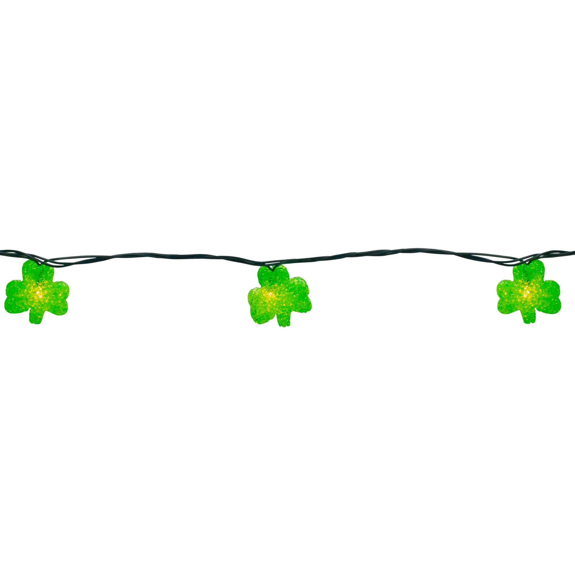 10ct. Irish Shamrock St Patrick's Day String Lights