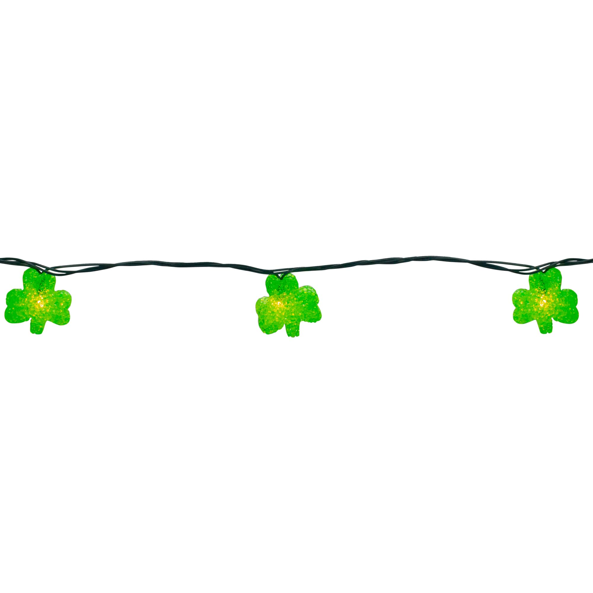 10ct. Irish Shamrock St Patrick&#x27;s Day String Lights