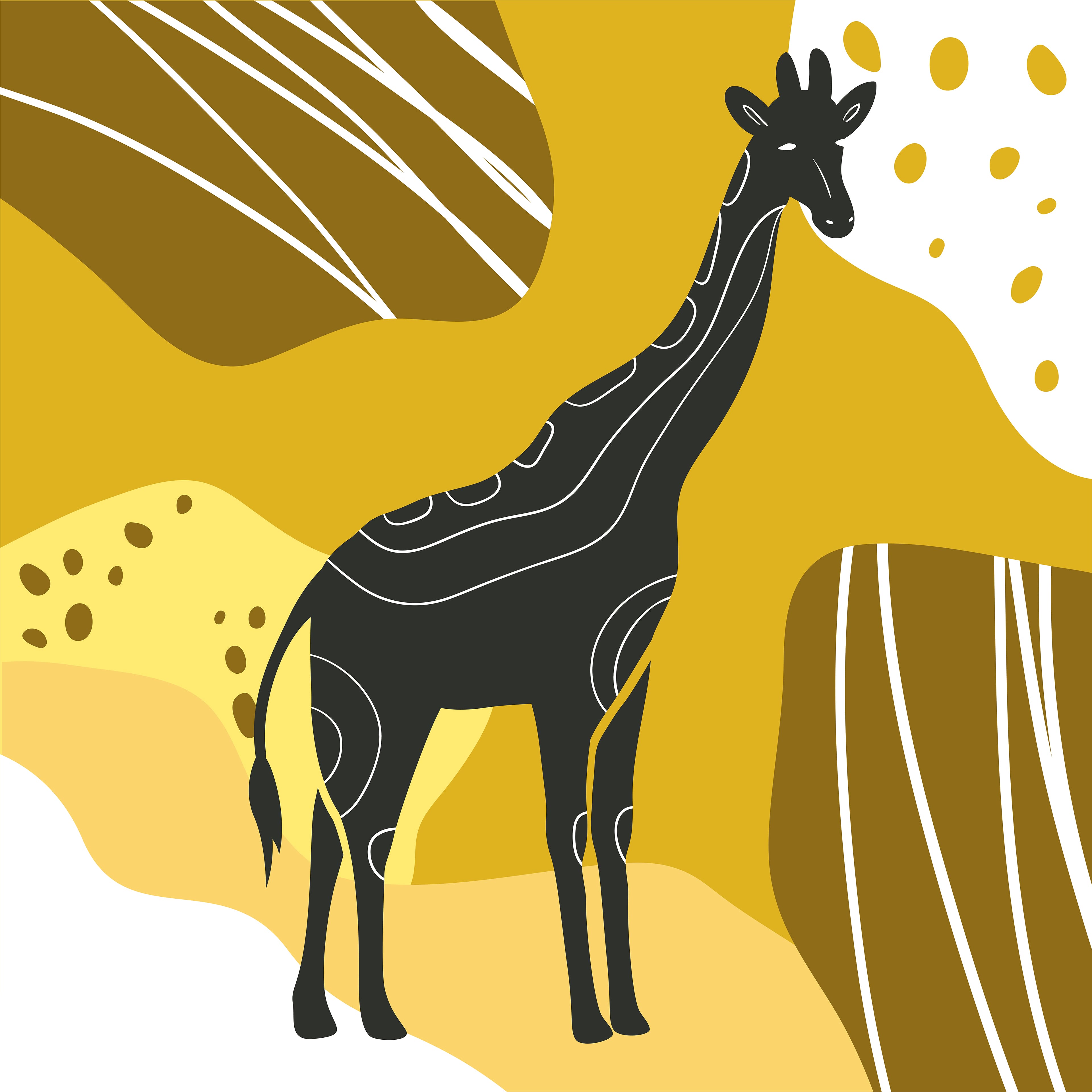 4" x 4" Wild Animals Canvas Painting Kit