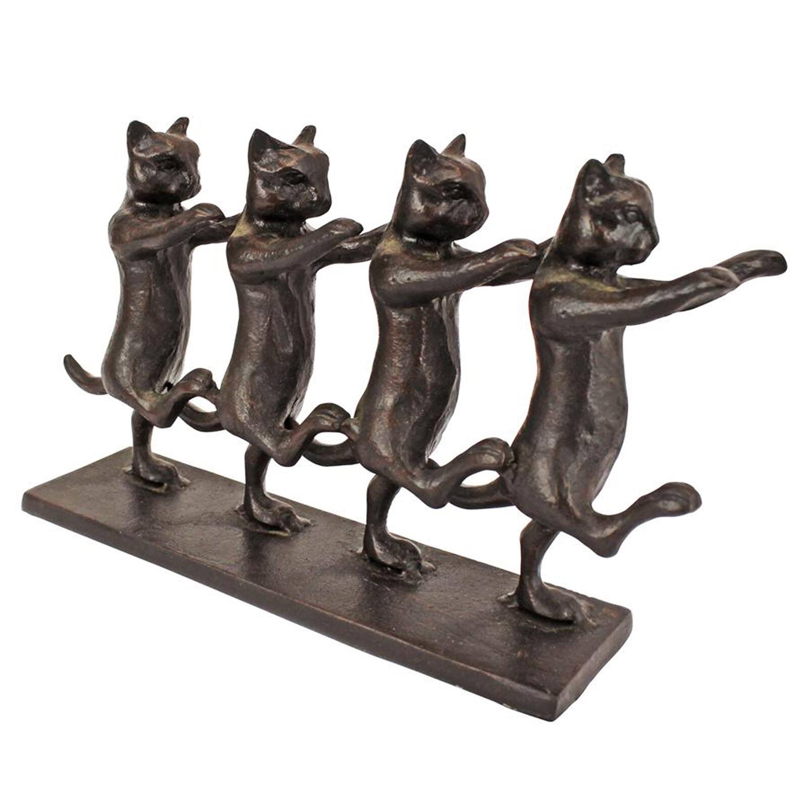 Design Toscano 7" Chorus Line Cats Cast Iron Statue