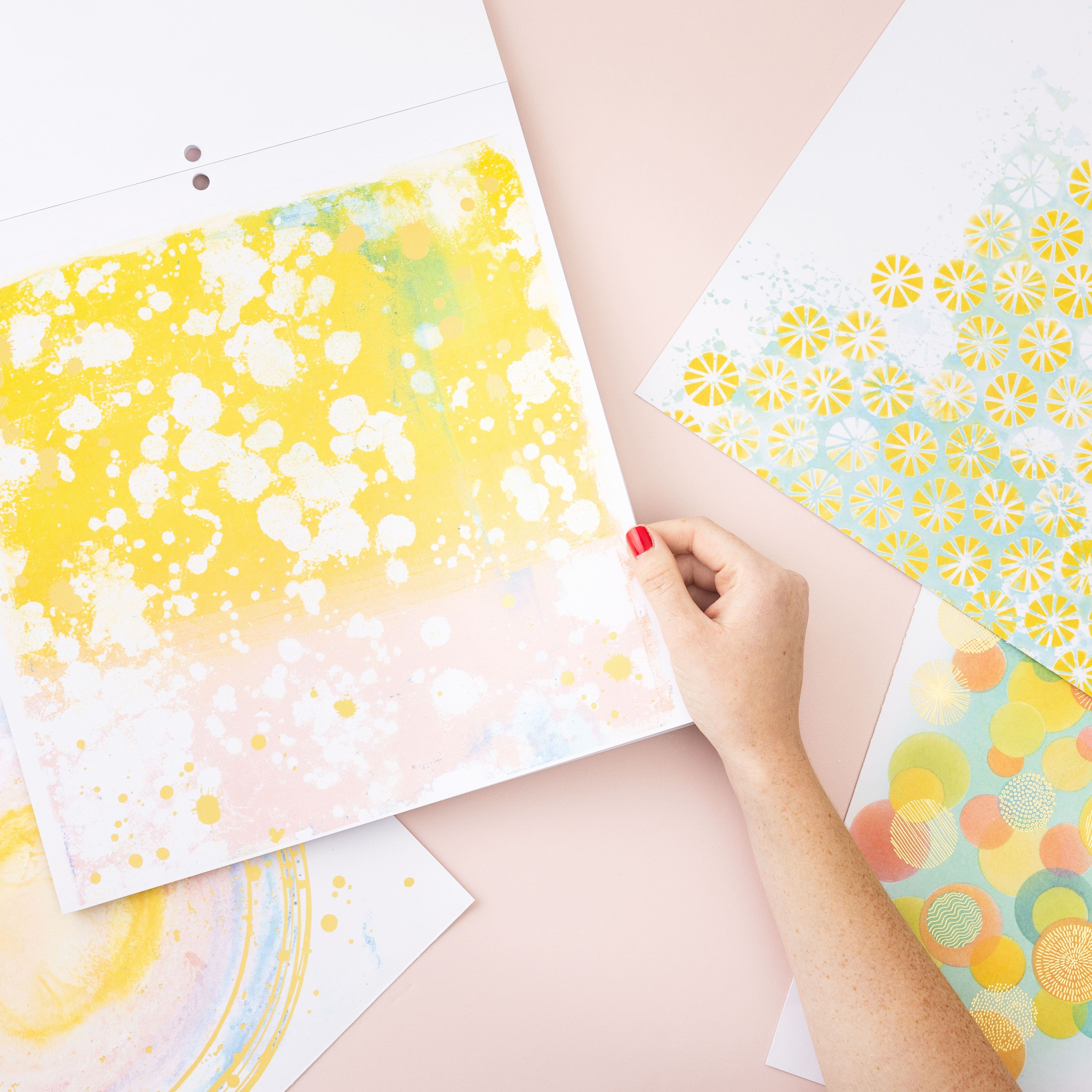 Vicki Boutin Print Shop Painted Backgrounds Mixed Media Paper Pad, 12" x 12"