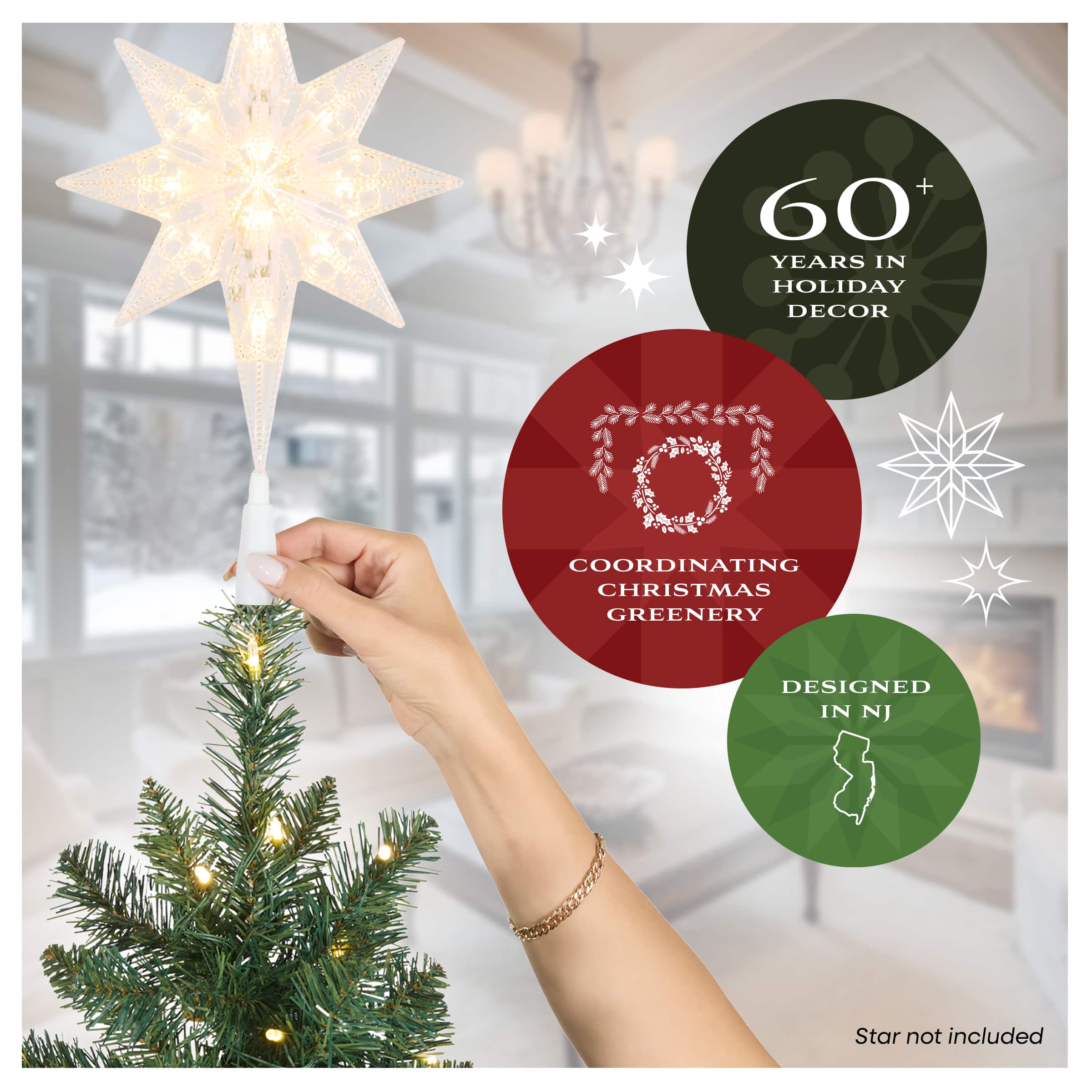 7.5ft. Pre-Lit True Gold Metallic Artificial Christmas Tree, Clear LED Infinity Lights&#xAE;