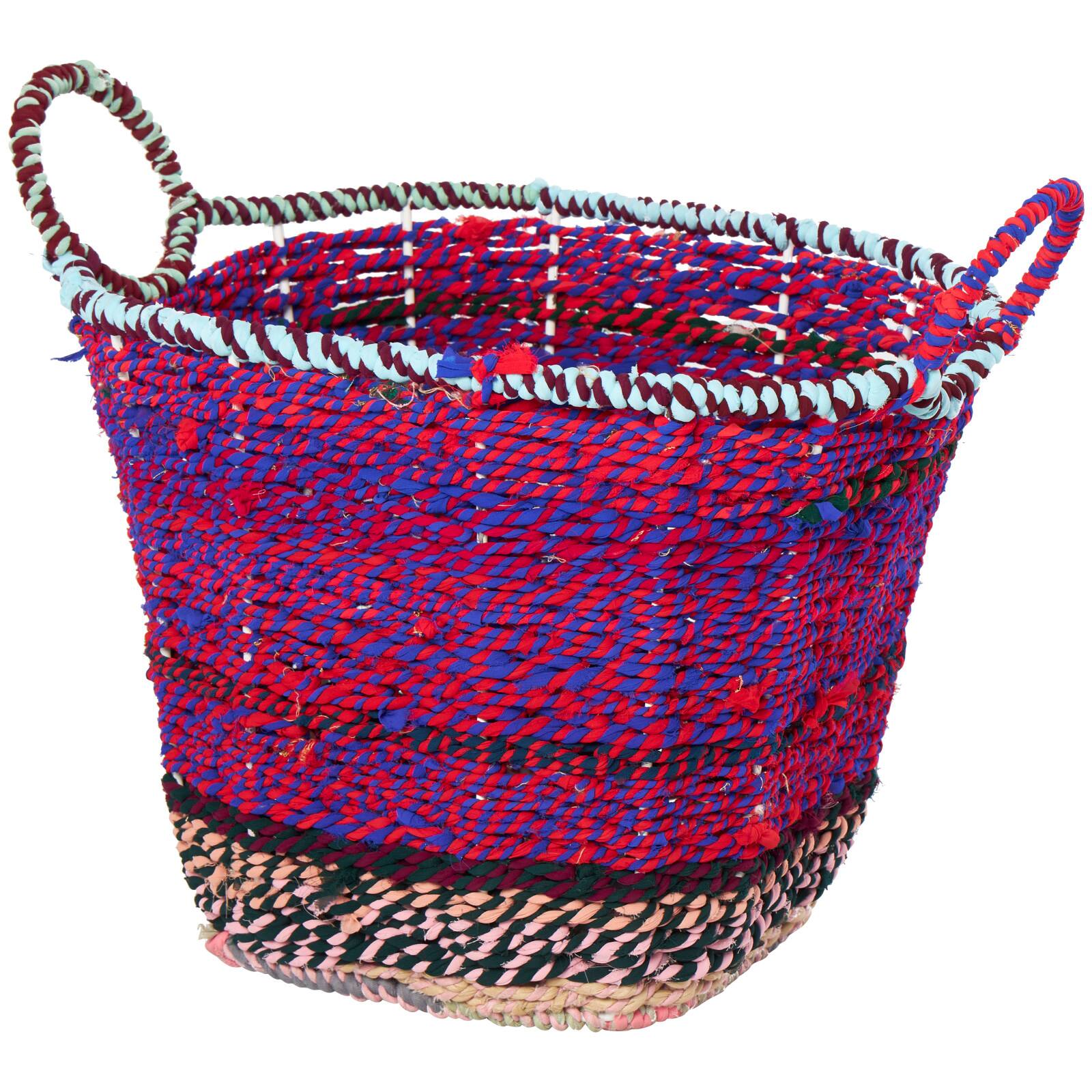 CosmoLiving by Cosmopolitan Multicolor Cotton Bohemian Storage Basket Set