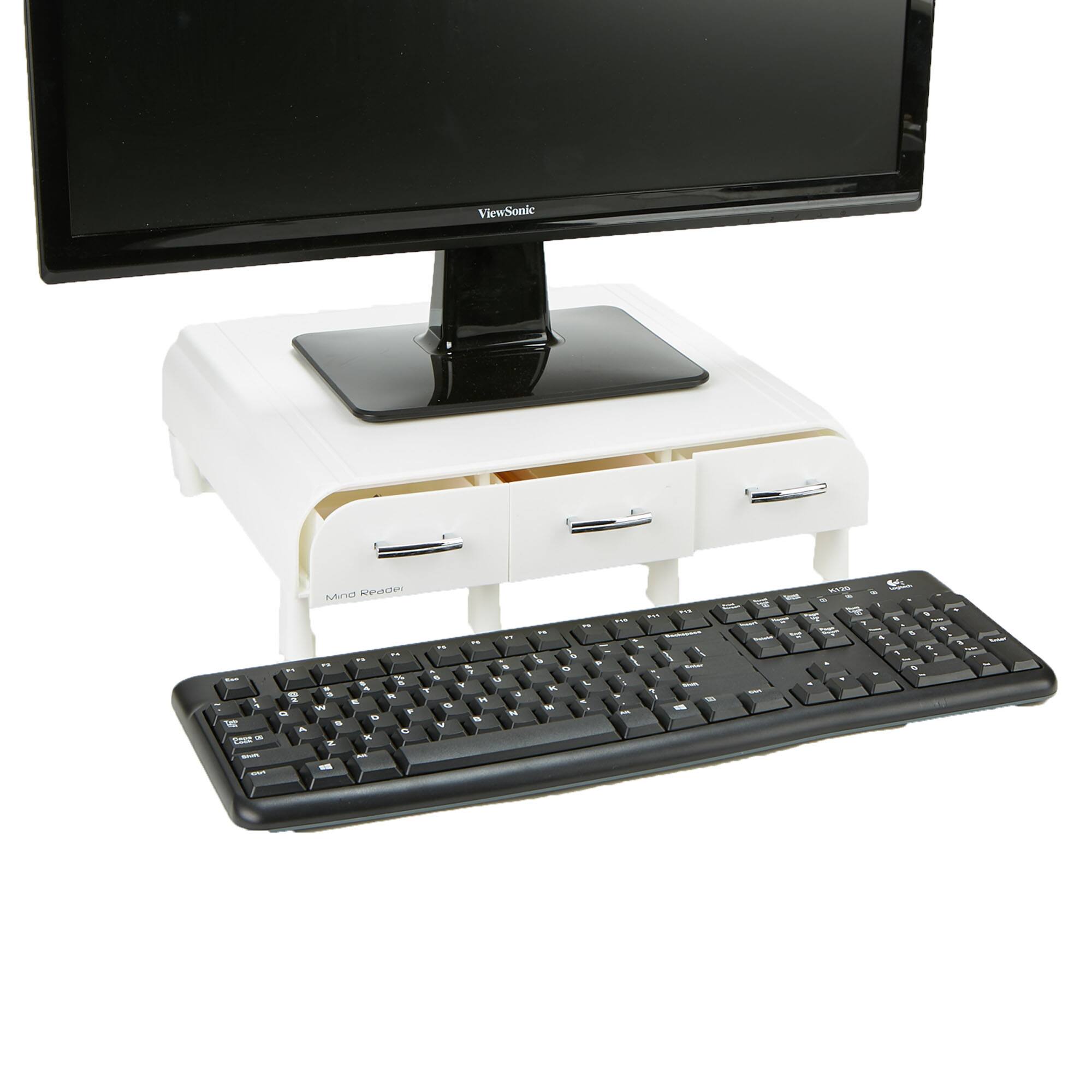 Mind Reader Laptop & Monitor Stand Organizer