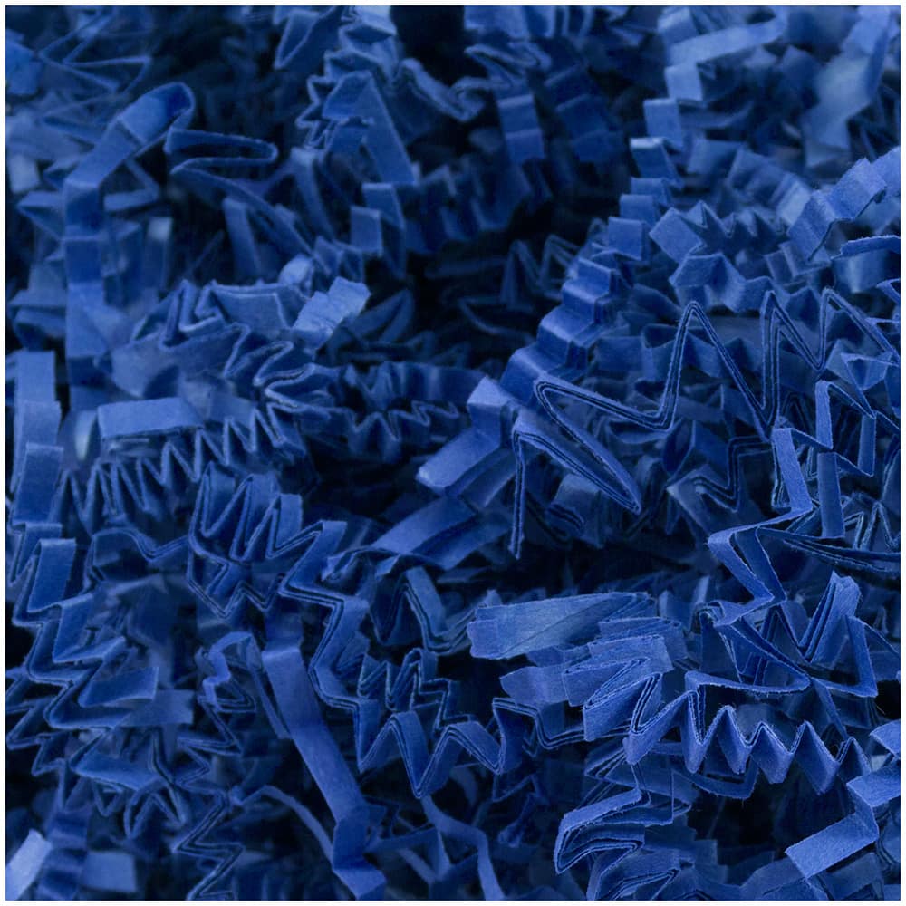 Royal Blue Crinkle Paper, 1 Lb. Shredded Paper for Gift Baskets