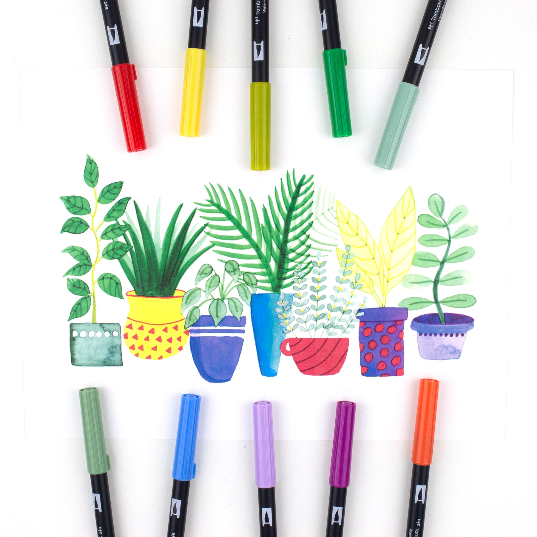 Tombow Botanical Illustration Dual Brush Art Pens