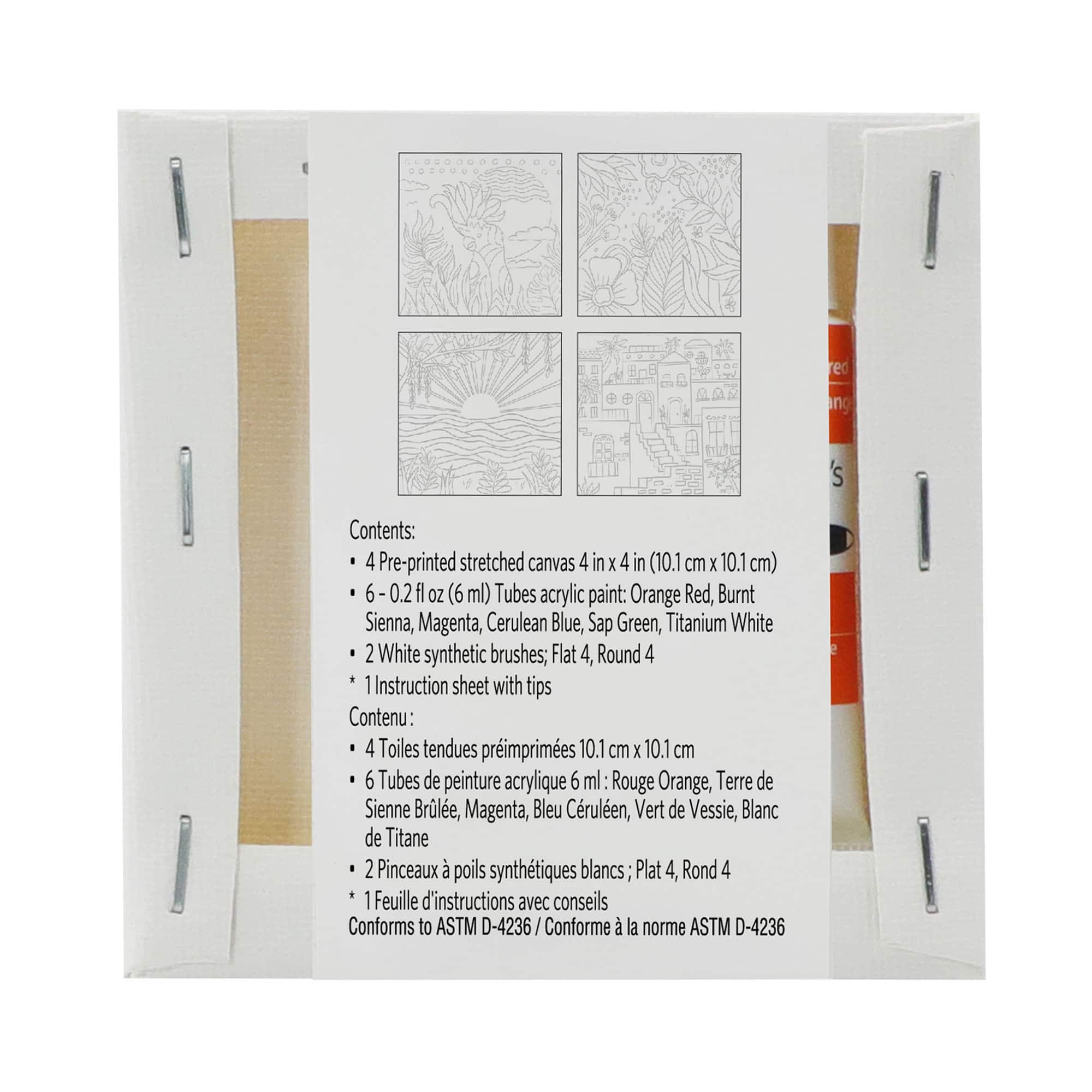 Pre-printed Boho Mini Canvas Painting Kit by Artist&#x27;s Loft&#xAE;