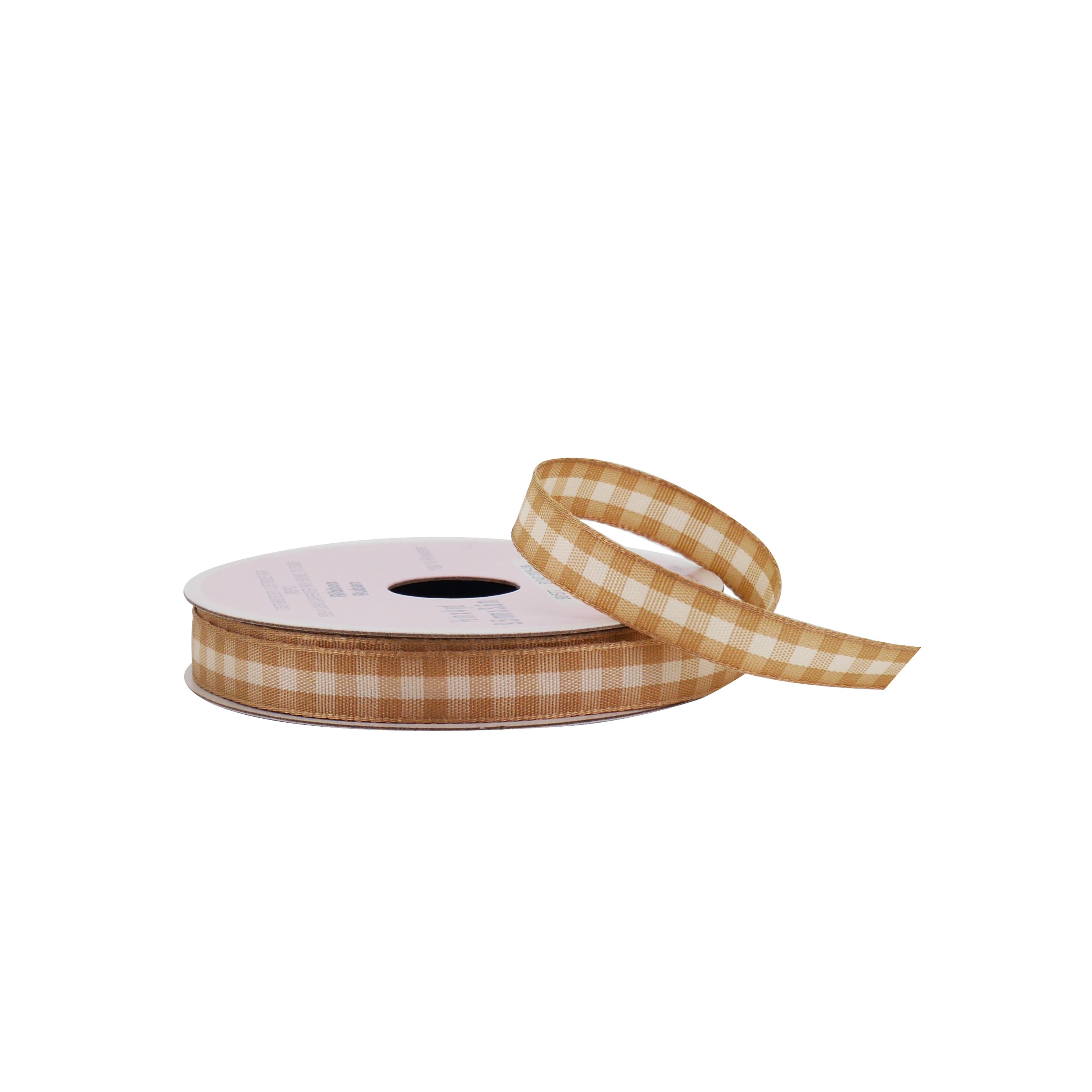 3/8" x 4yd. Natural Gingham Ribbon by Celebrate It®