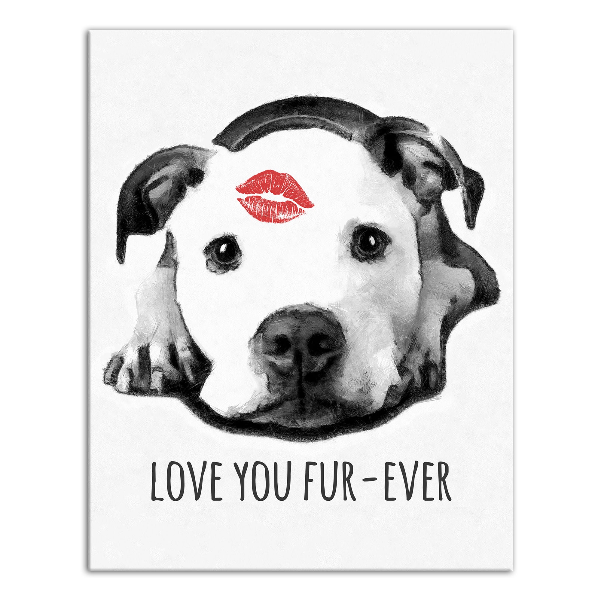Love You Fur Ever Canvas Wall Art