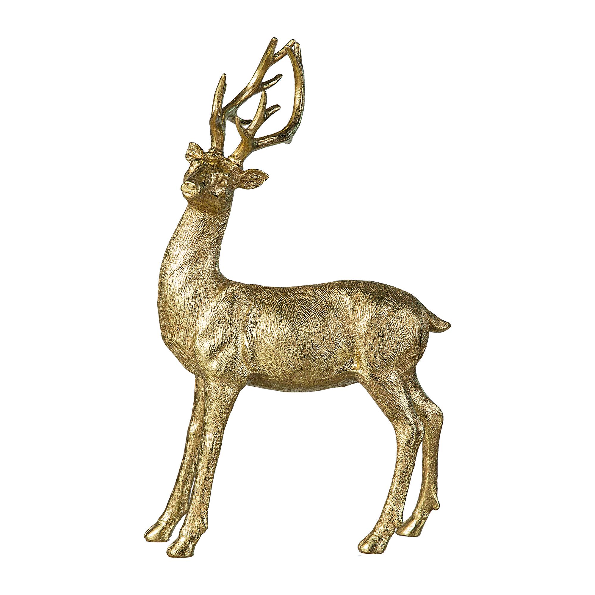 Glitzhome&#xAE; 16.25&#x22; Standing Reindeer Table D&#xE9;cor