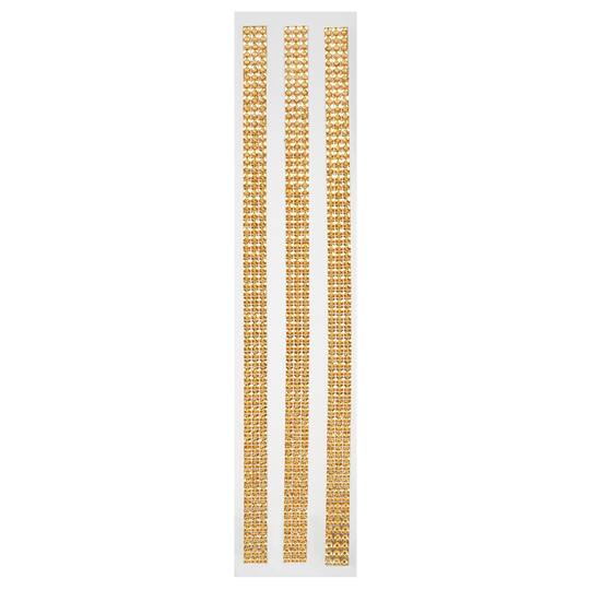 12 Packs: 3 ct. (36 total) Gold Rhinestone Borders by Recollections ...