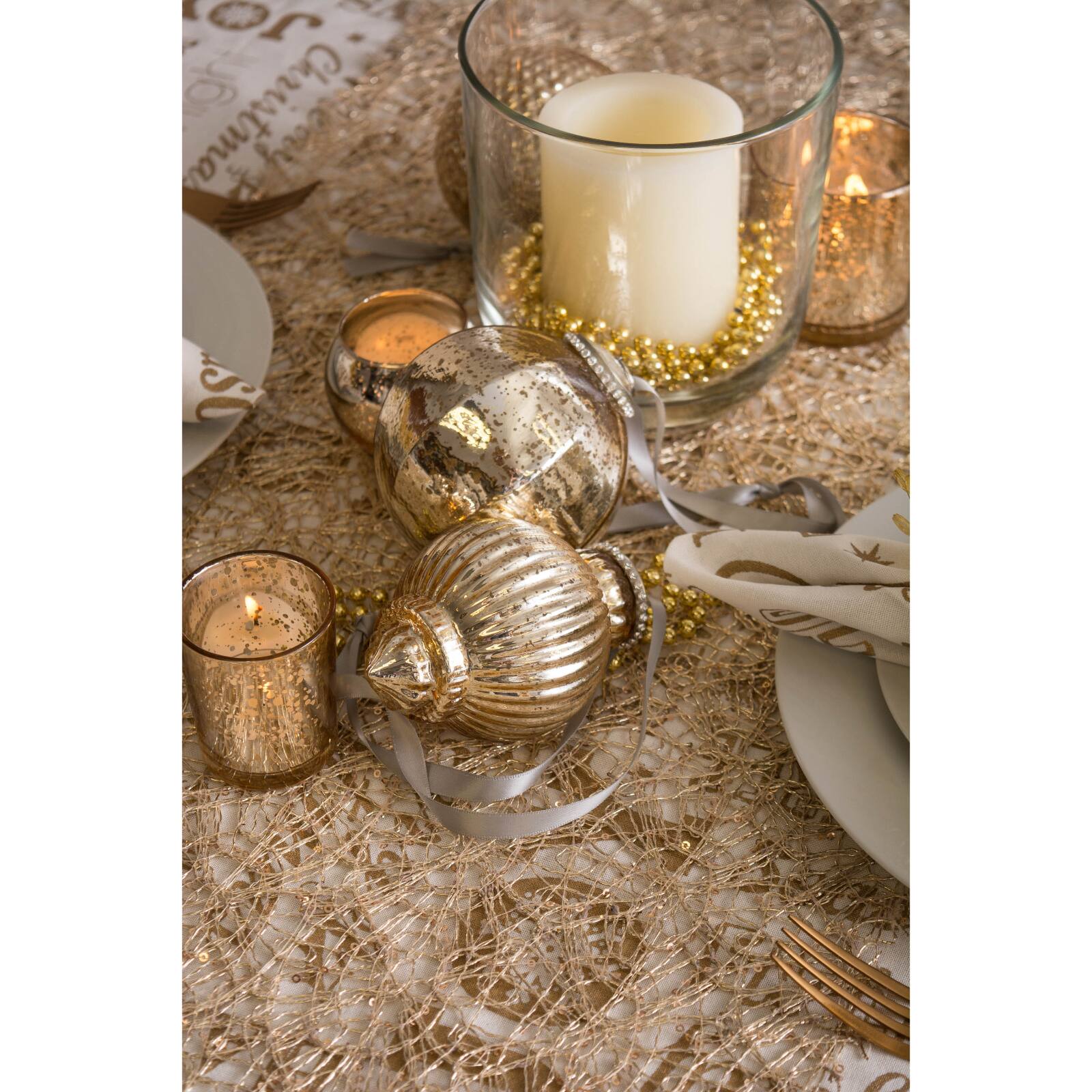 DII® 10ft. Sequin Mesh Table Runner Roll
