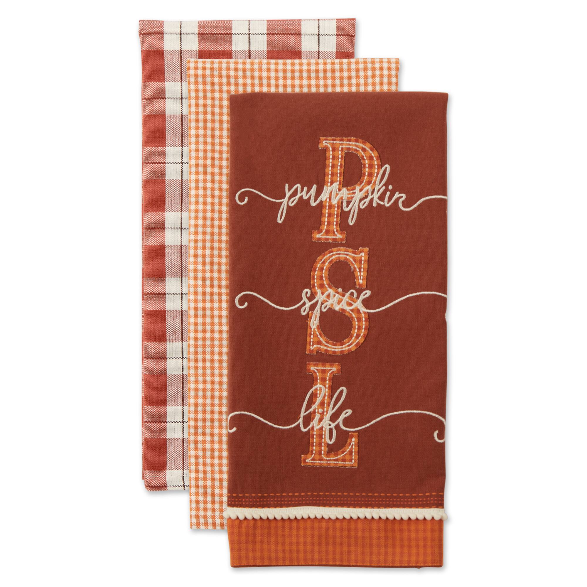 DII® Pumpkin Spice Life Dishtowel Set