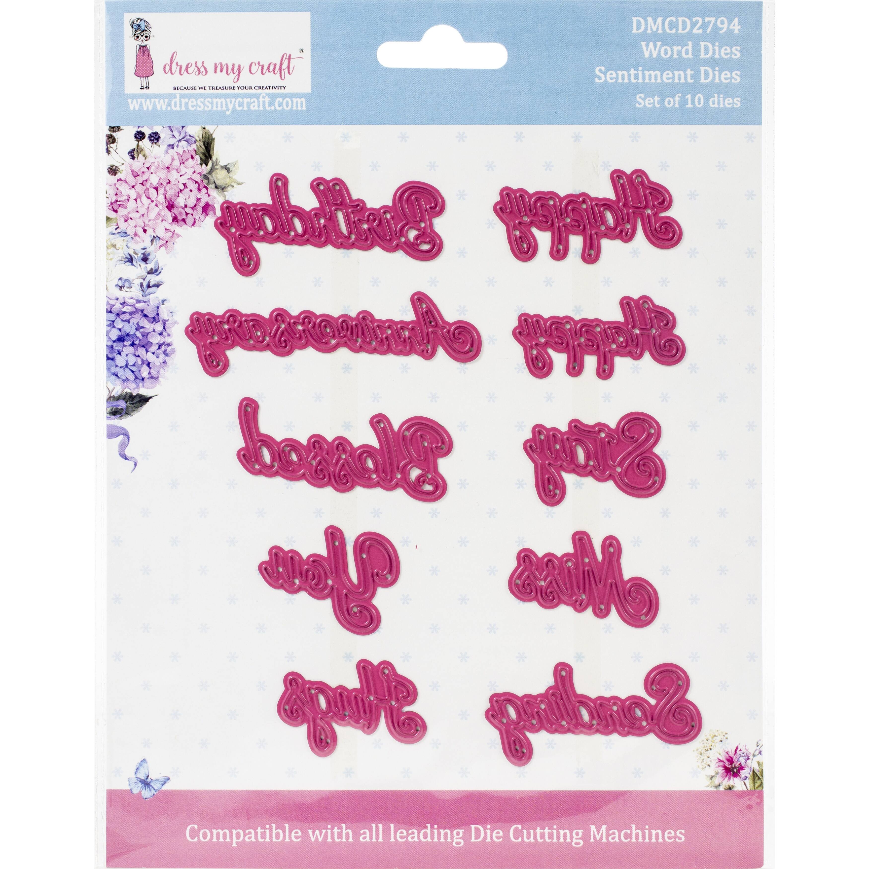 Dress My Craft Dies -Sentiment- Word Dies | Michaels®