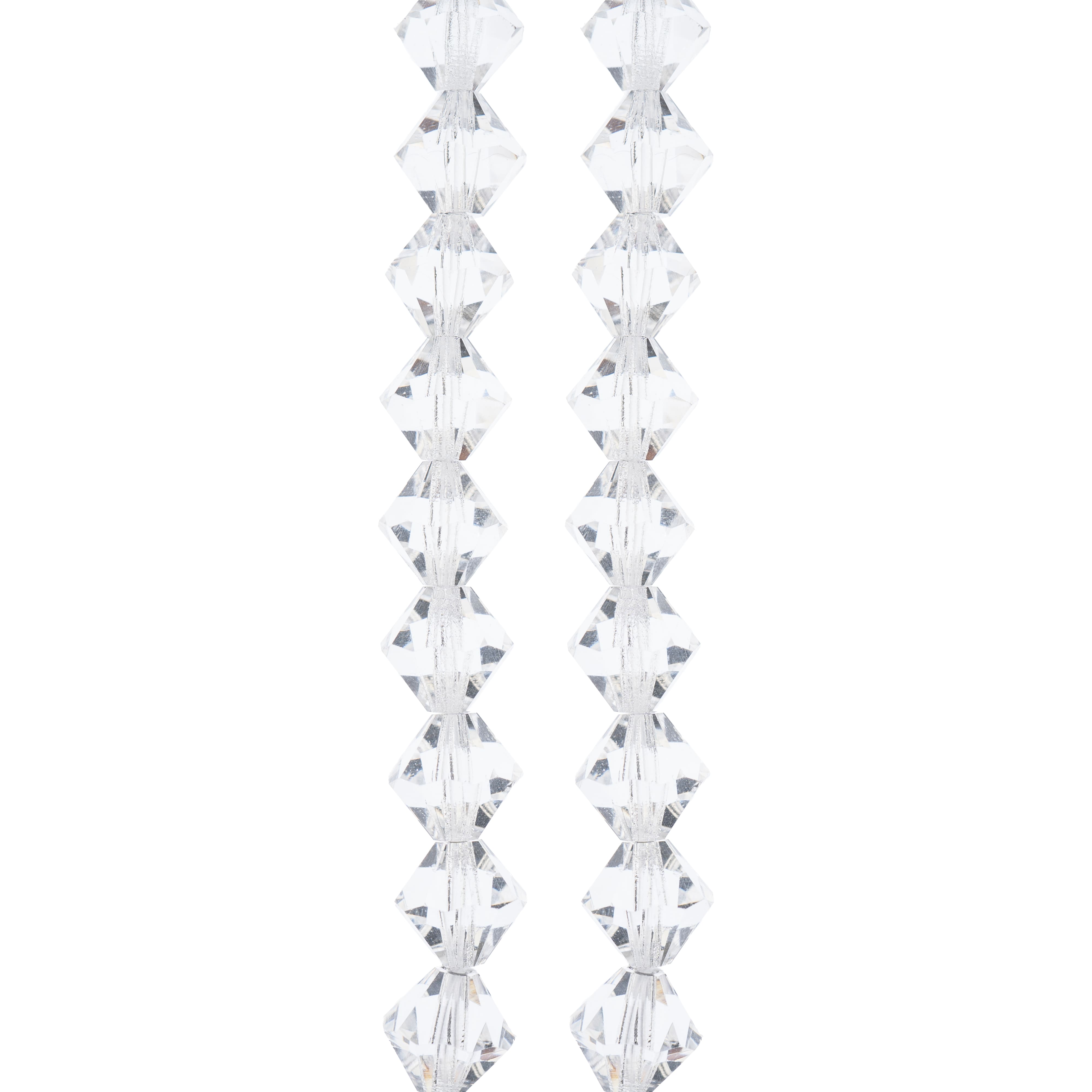 6 Pack: Preciosa Glass Crystal Bicone Beads, 8mm by Bead Landing™