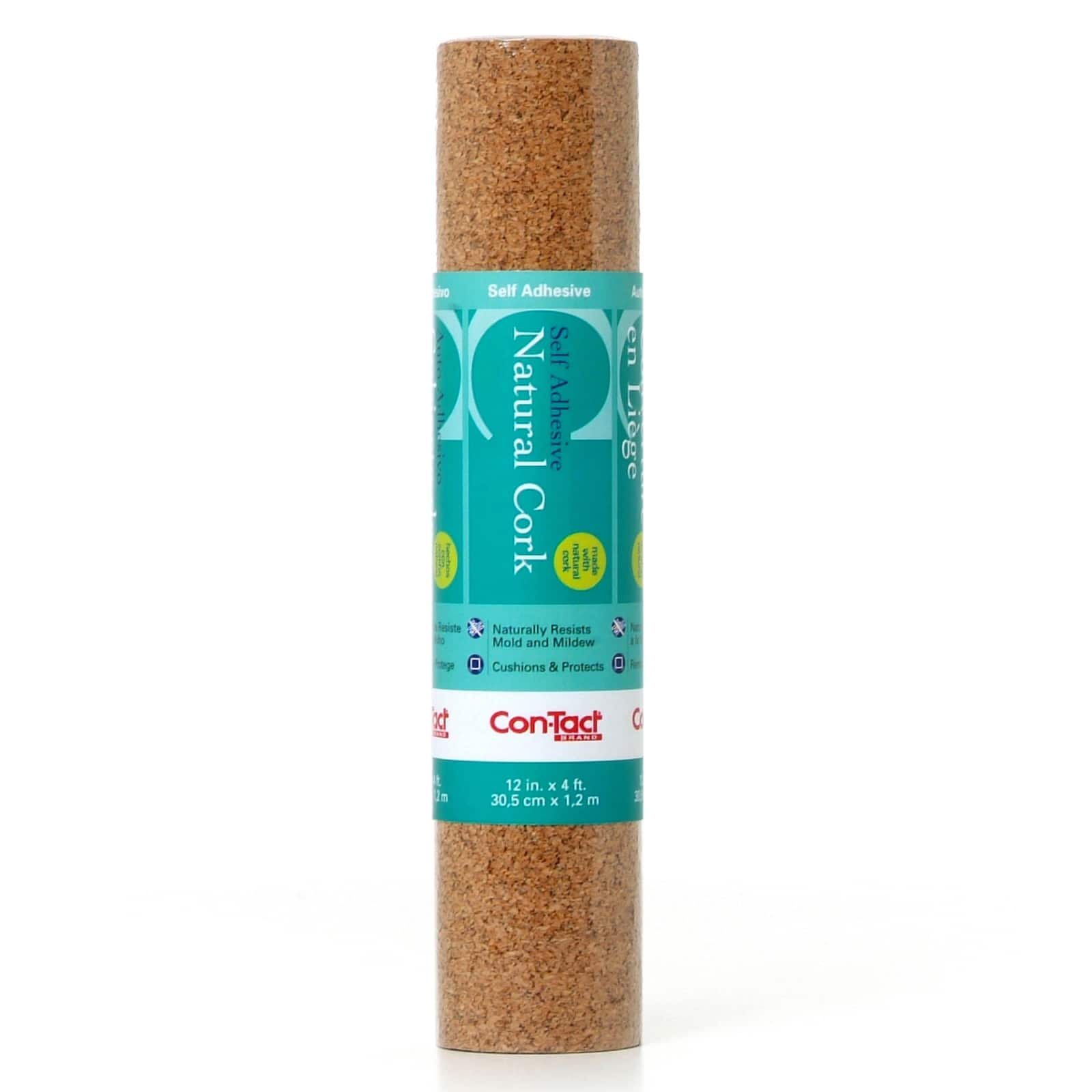 Con-Tact&#xAE; Brand 12&#x22; x 4ft. Natural Cork Adhesive Rolls, 3ct.