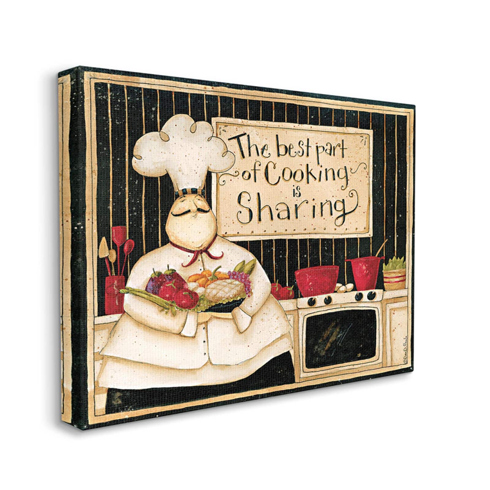 Stupell Industries Cooking Is Sharing Canvas Wall Art