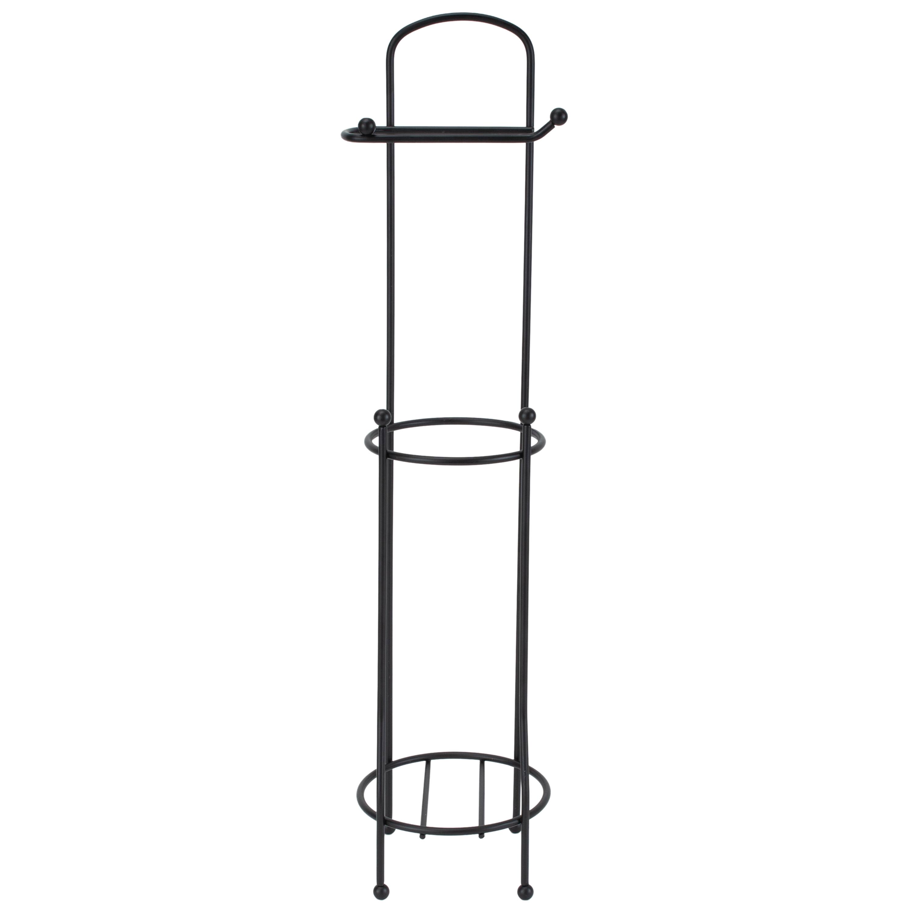 Bath Bliss Matte Black Toilet Paper Holder & Dispenser