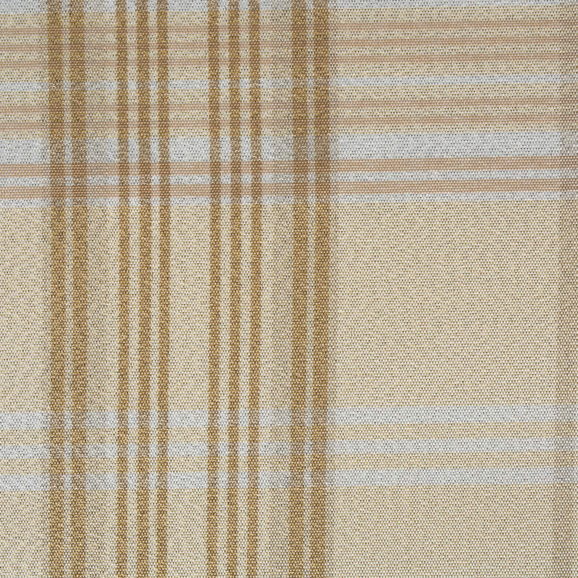 DII® 72" Metallic Cream Plaid Table Runner