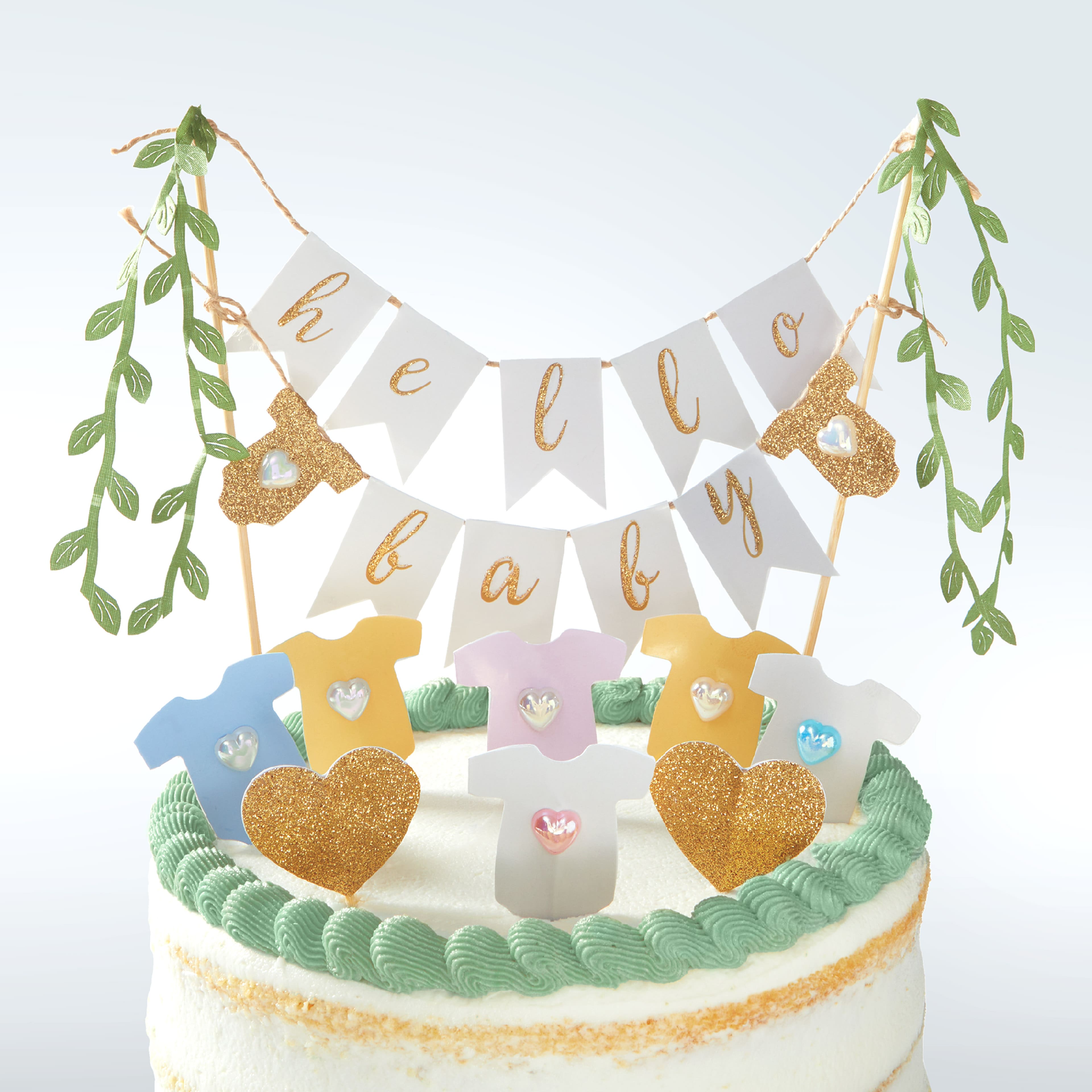 Baby shower hot sale cake toppers michaels