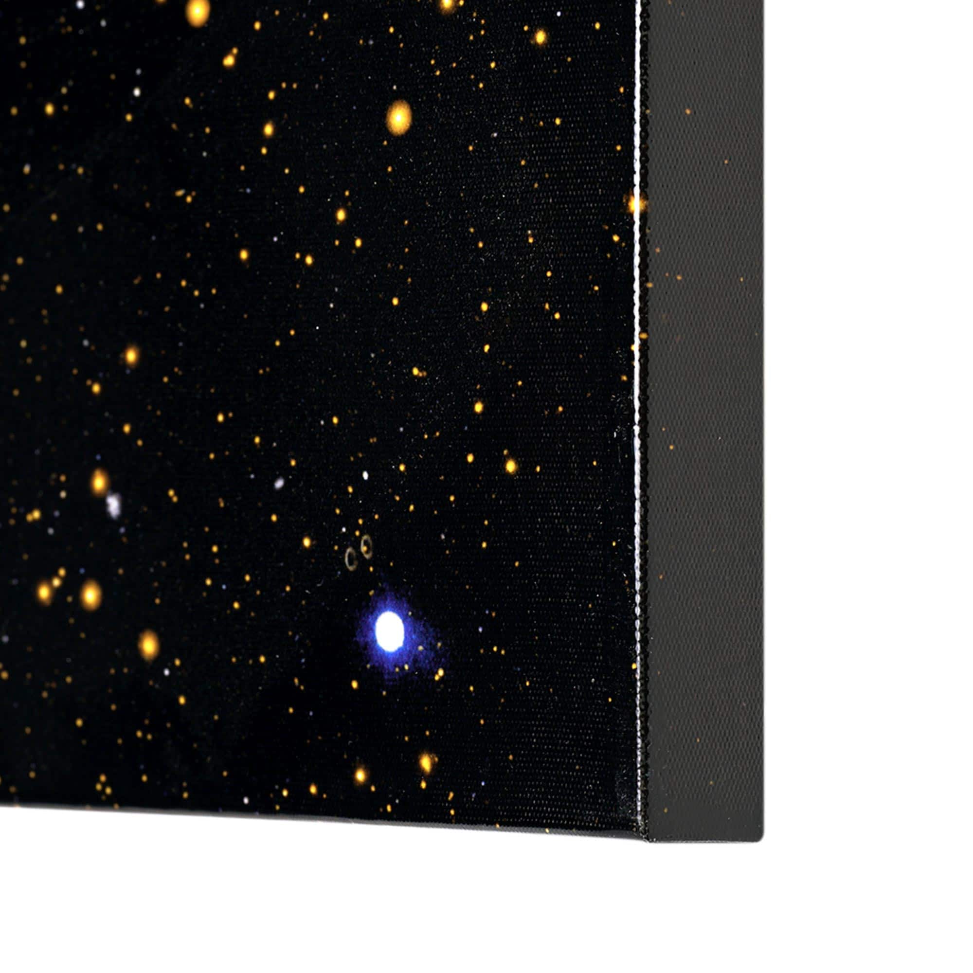 American Art D&#xE9;cor&#x2122; 36&#x22; NASA Galaxy Next Door Glossy Lacquer Canvas Wall Art Print