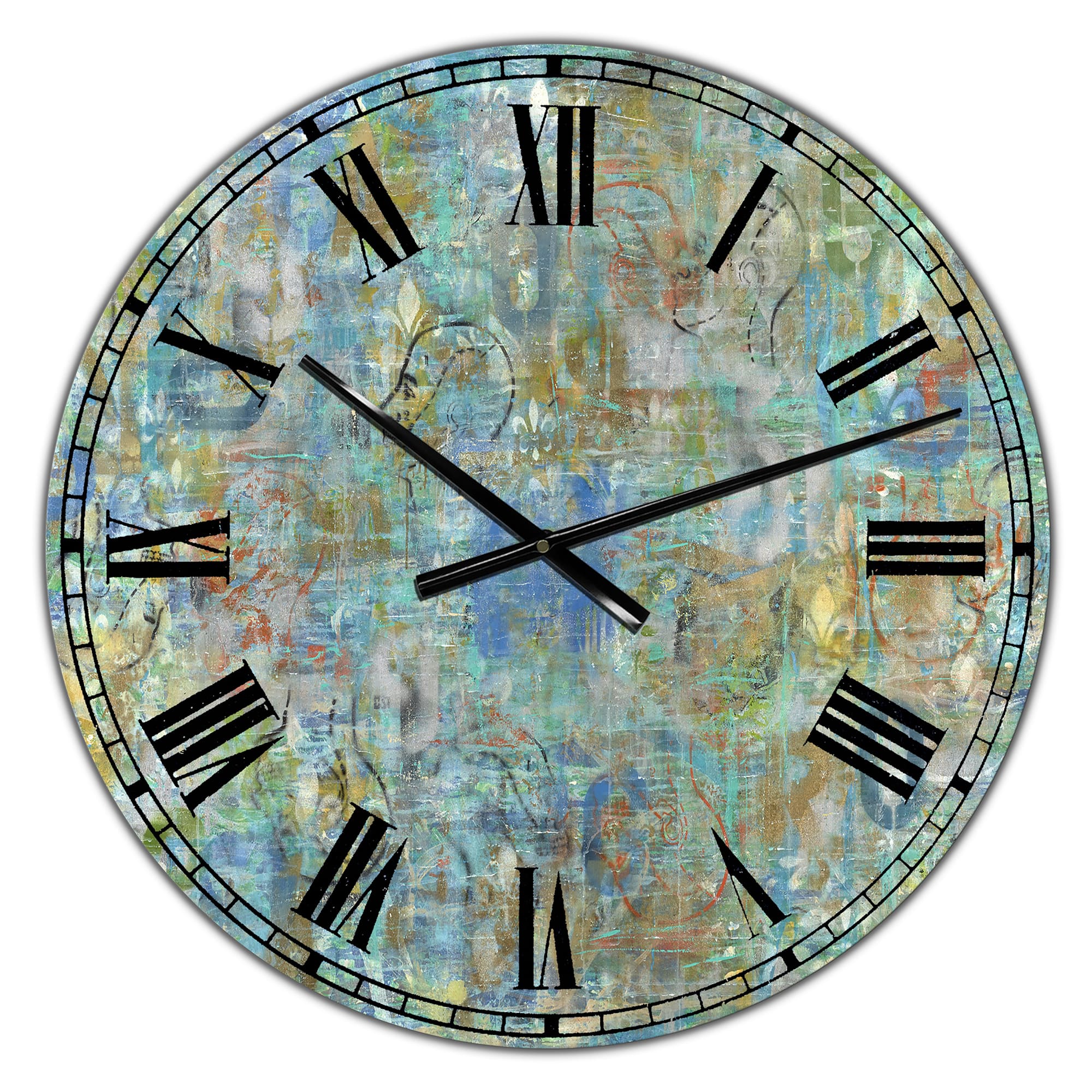 Designart &#x27;Mind Blown Large Modern Wall Clock