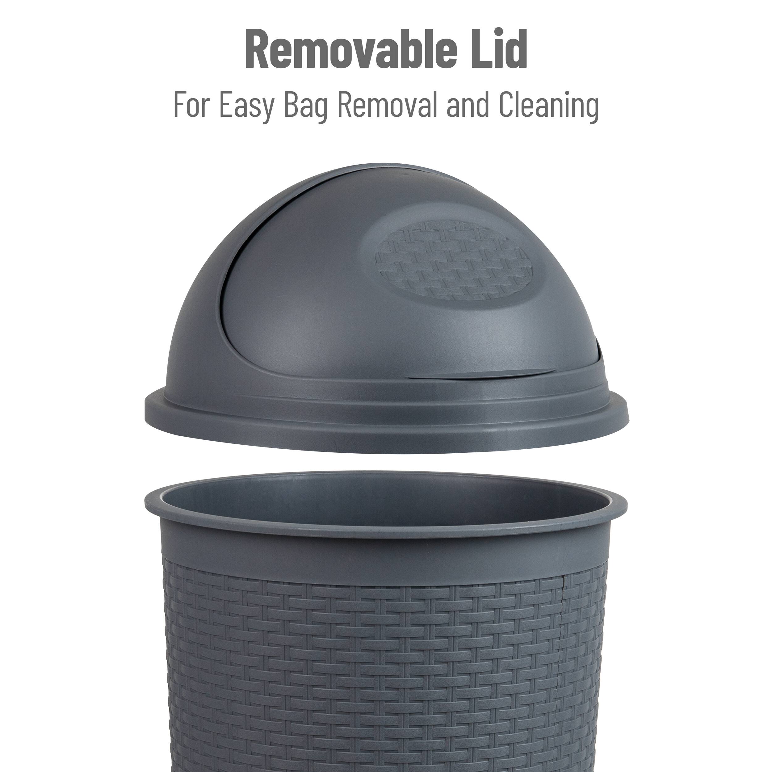 Mind Reader 14.5gal. Roll-Top Kitchen Garbage Can