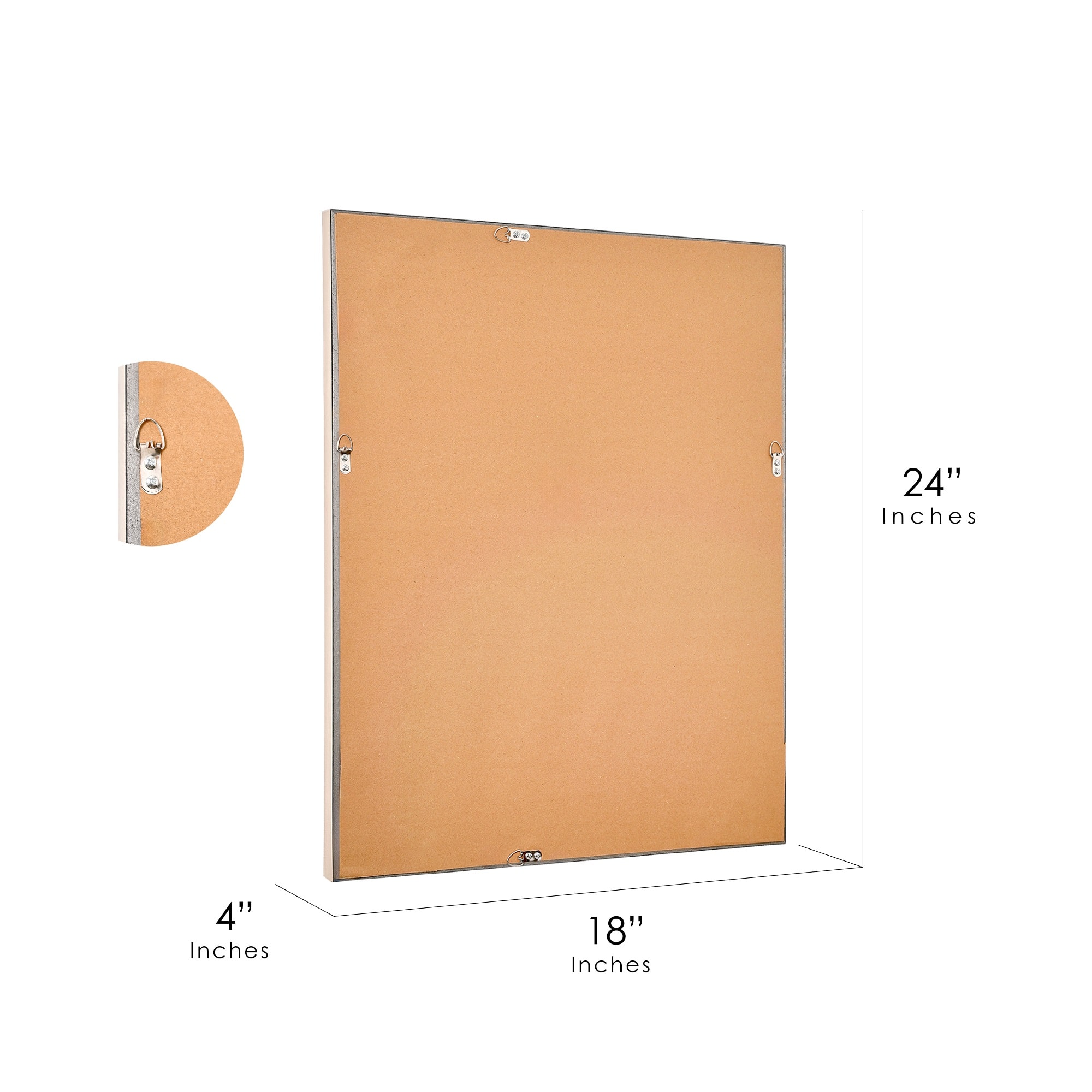 Head West Pave Brushed Nickel Stylish Bathroom & Wall Mirror