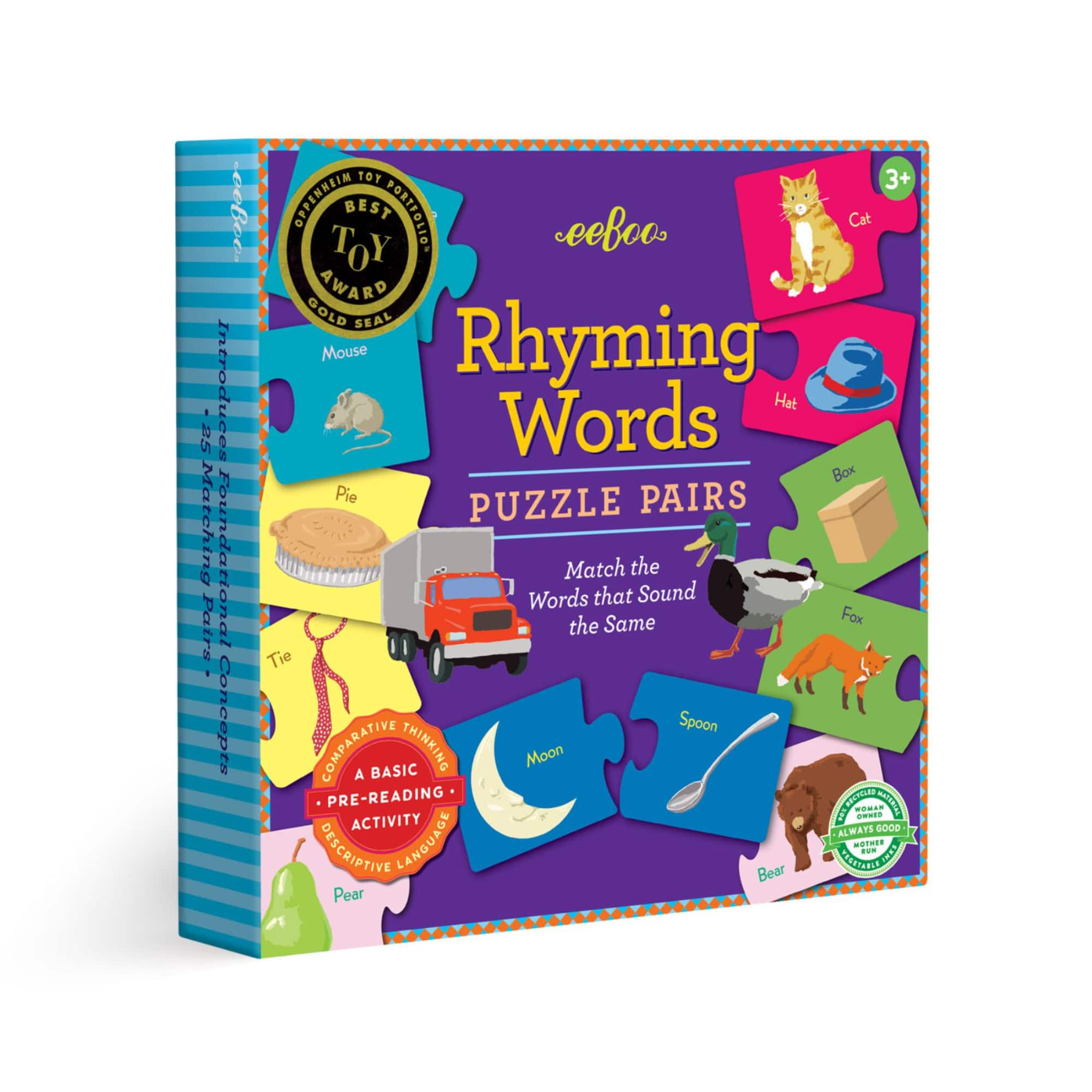 eeBoo Rhyming Puzzle Pairs