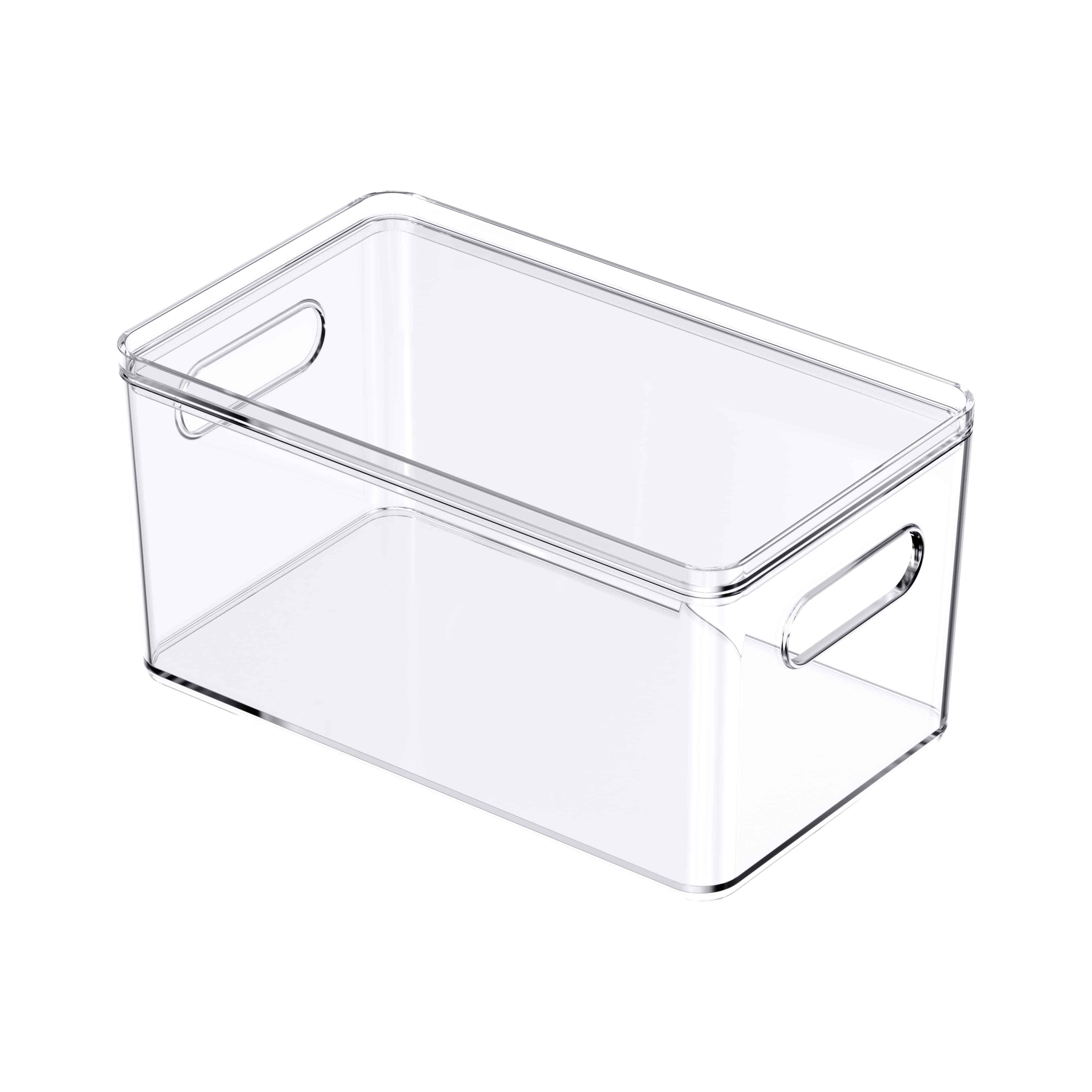 Small Clear Stacking Plastic Bin with Lid by Simply Tidy&#xAE;