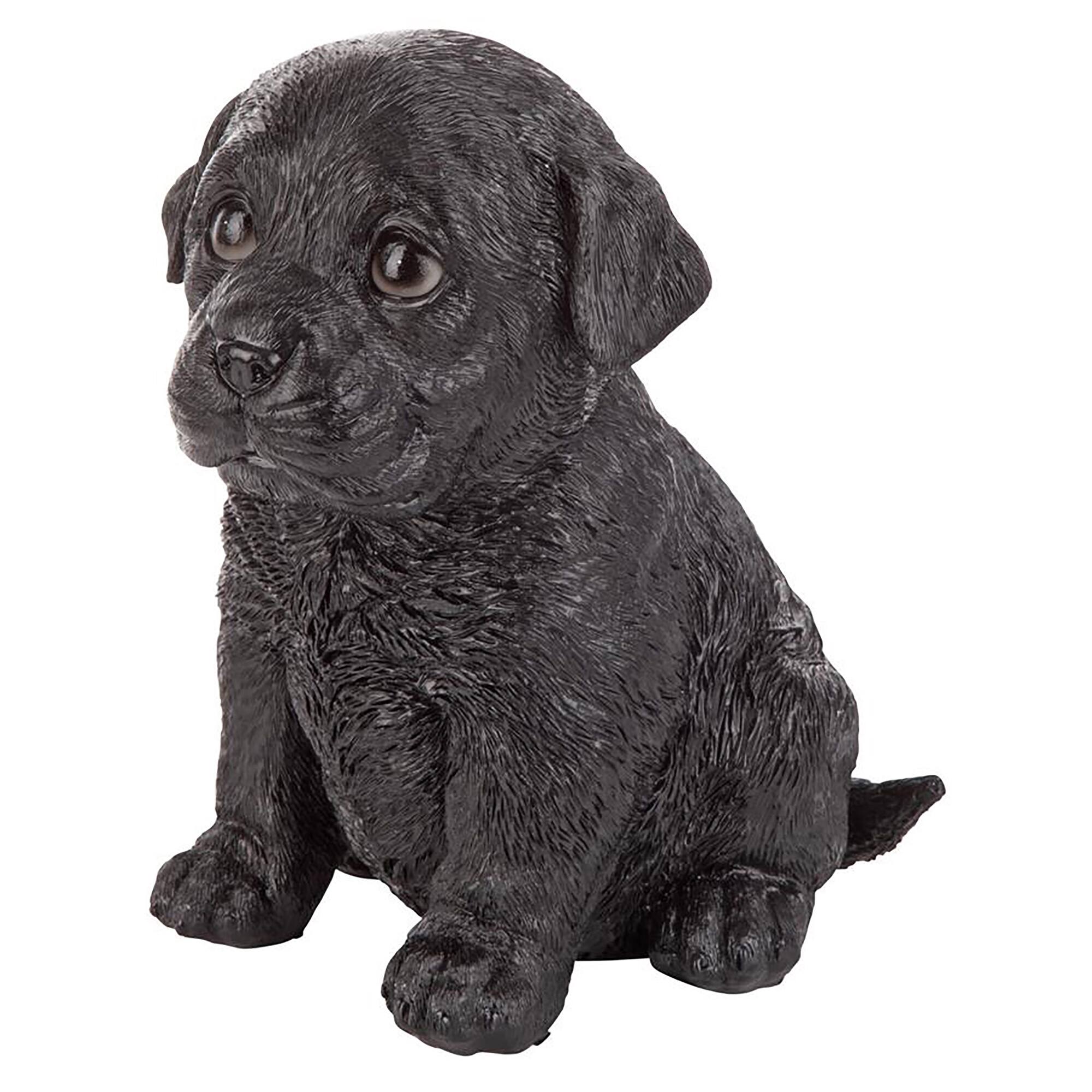 Design Toscano 6" Black Lab Puppy Partner Collectible Dog Statue