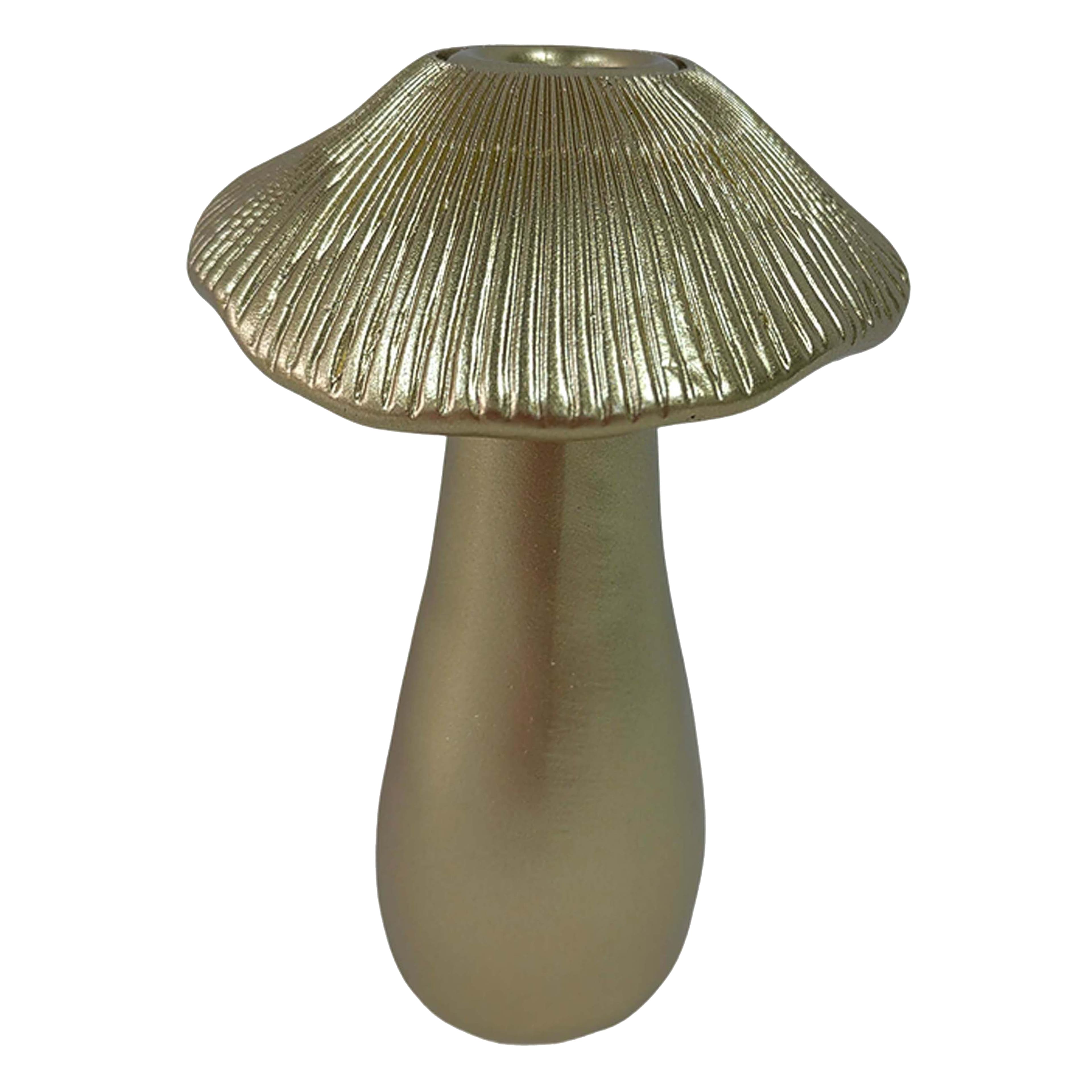 Gold Mushroom Taper Candle Holder by Ashland&#xAE;