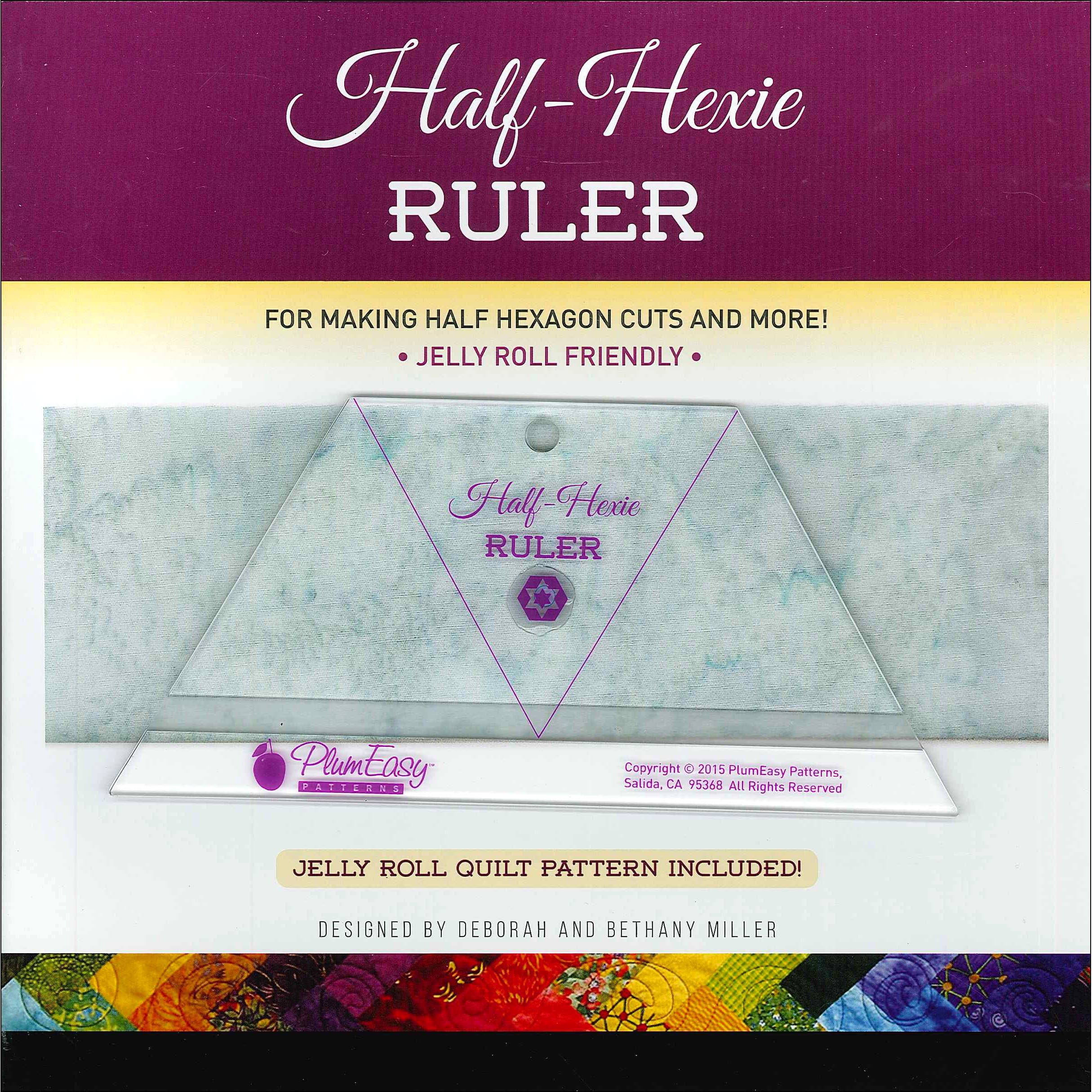 PlumEasy Patterns Half Hexie Ruler