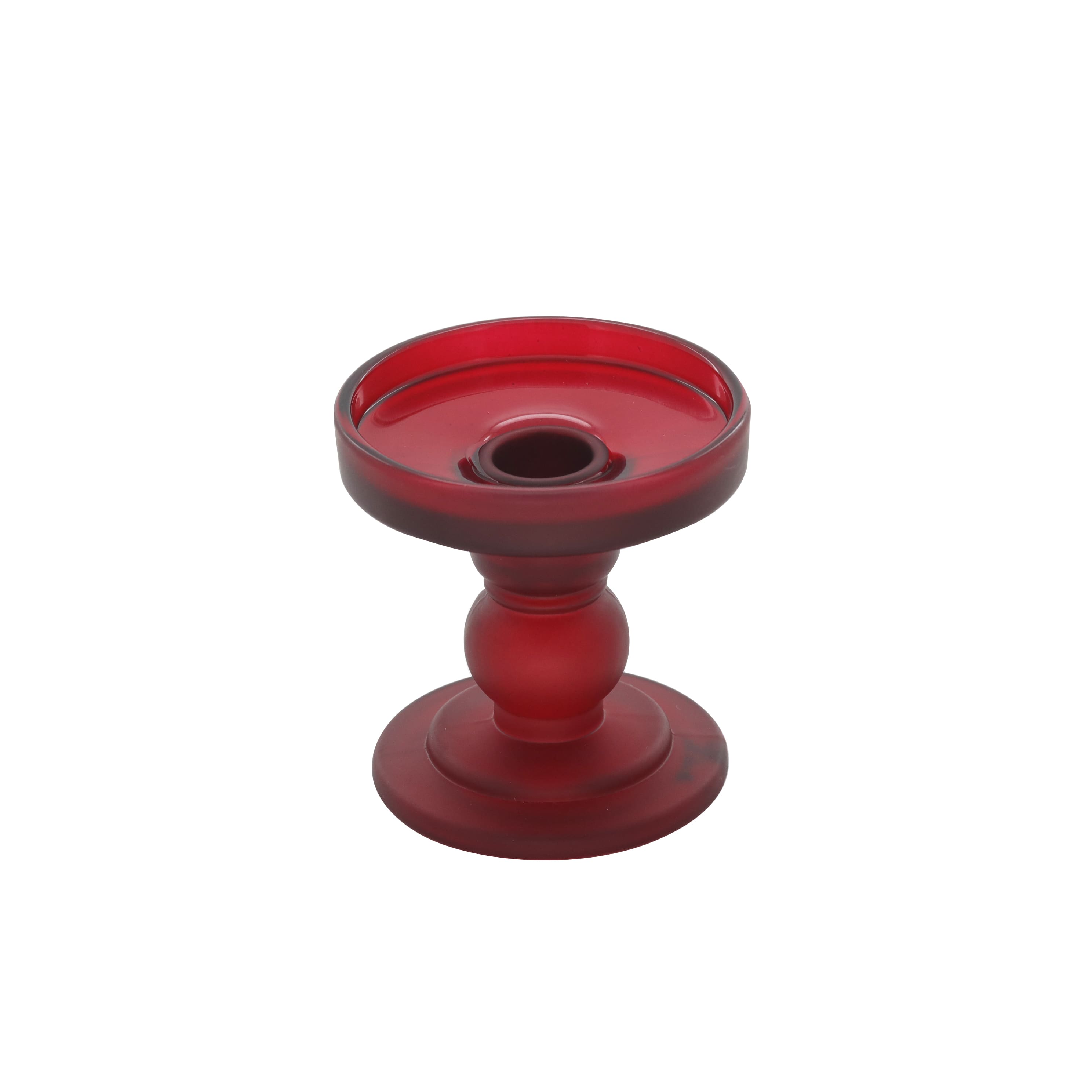 Small Red Glass Candle Holder by Ashland&#xAE;