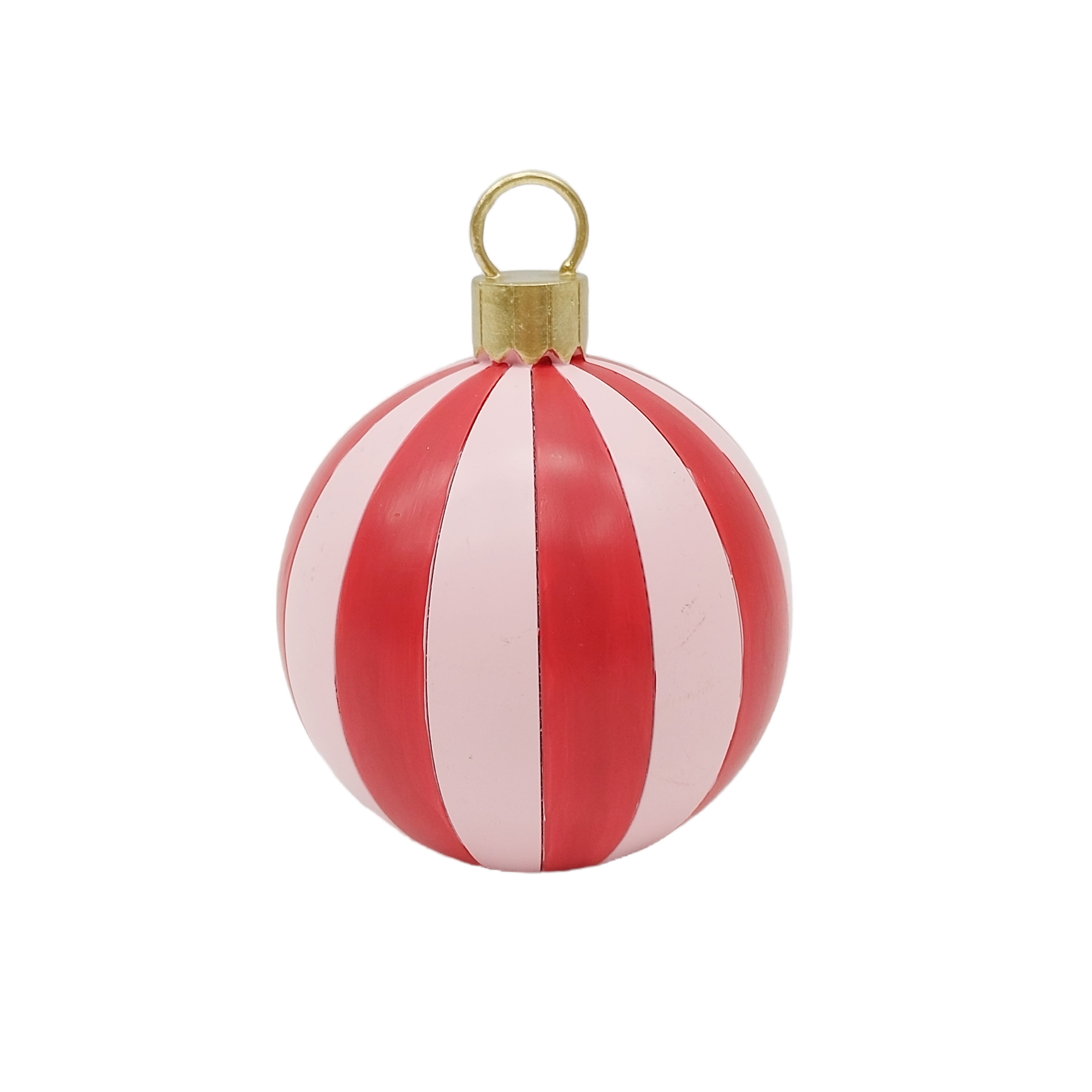 5&#x22; Striped Monogram Ball Ornament Tabletop D&#xE9;cor by Ashland&#xAE;