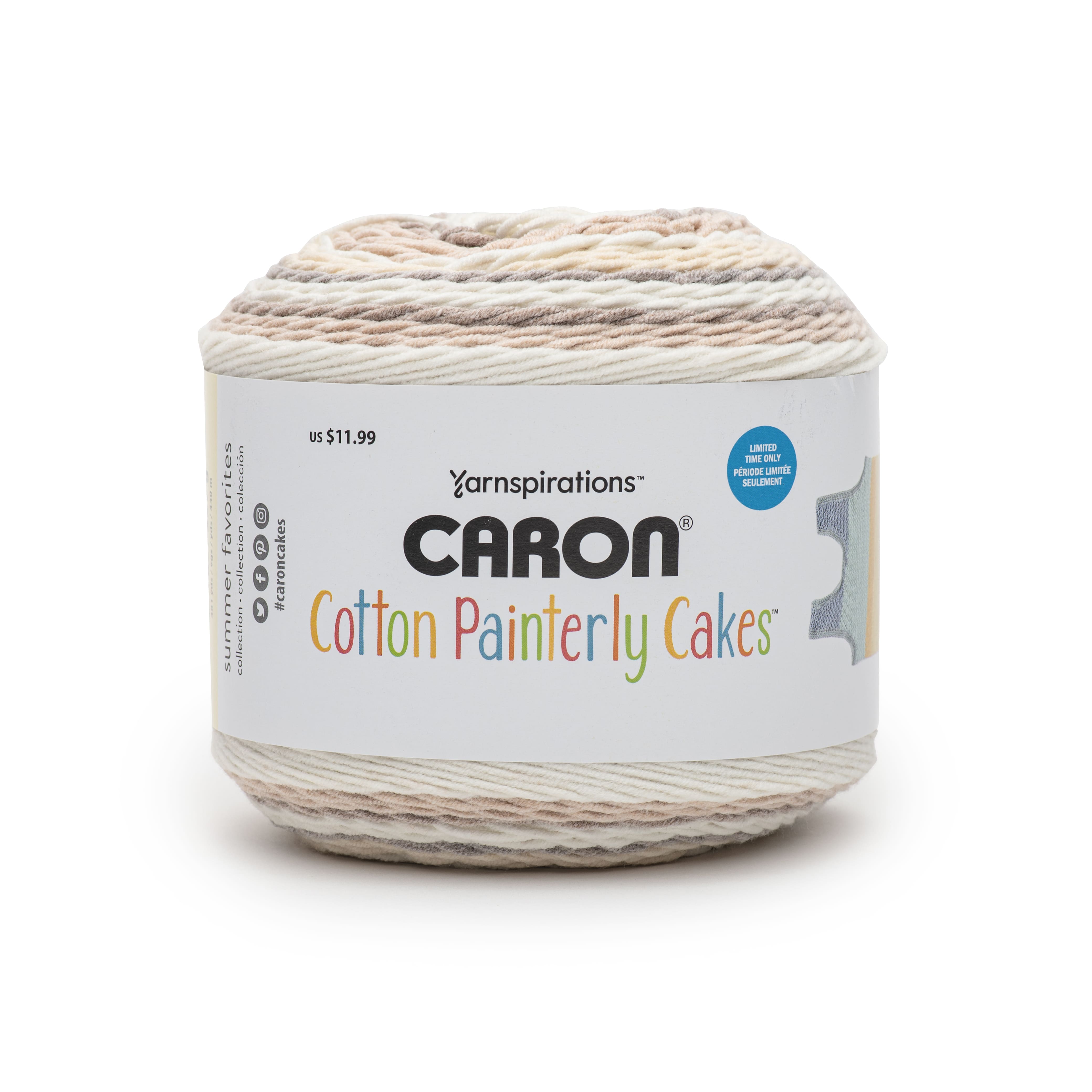 Caron® Cotton Painterly Cakes™ Yarn, Fresh Baked Bread