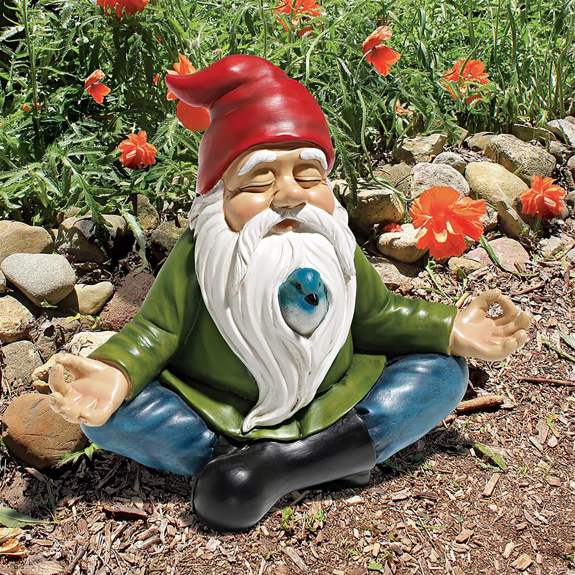 Design Toscano 9.5&#x22; Zen Garden Gnome Statue