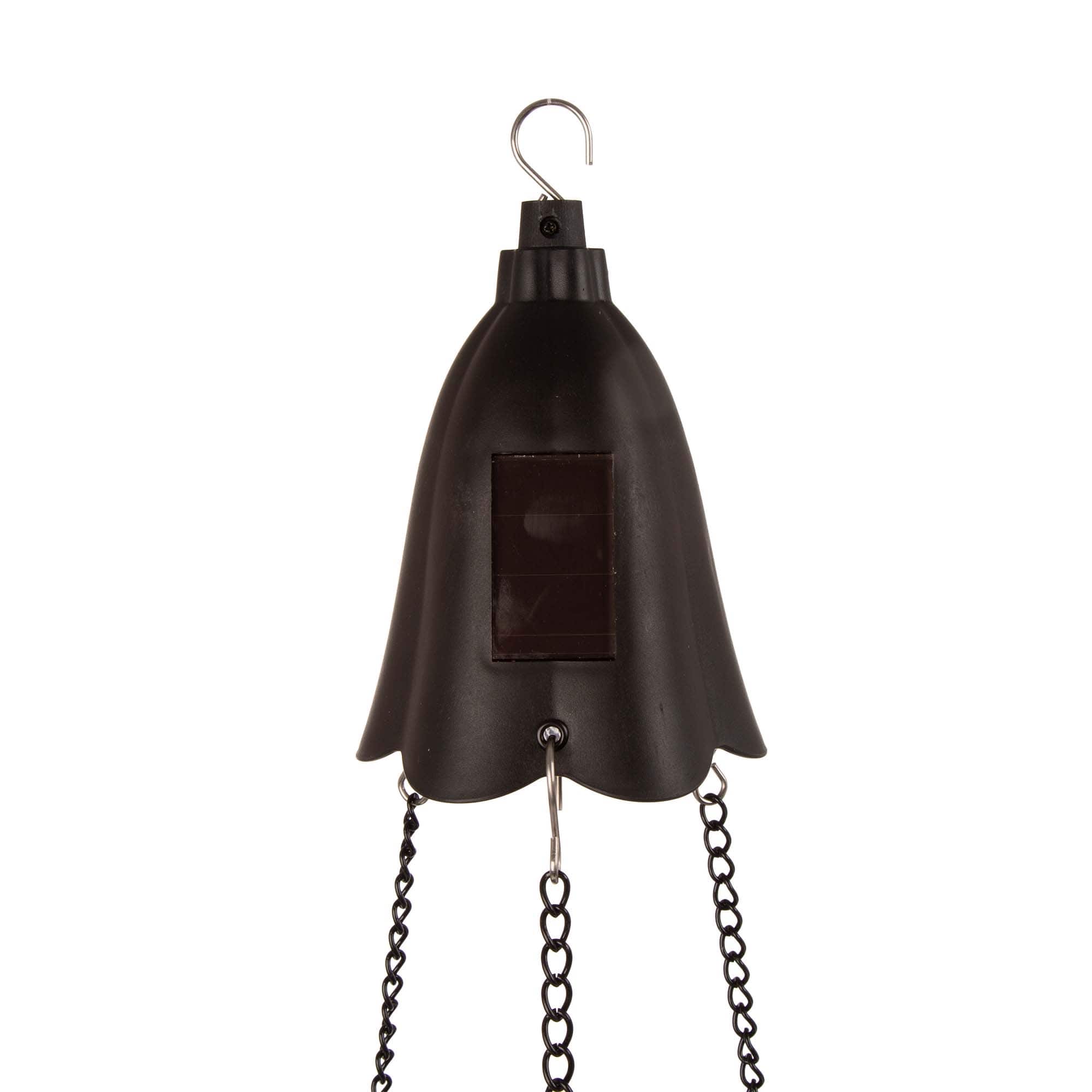 Glitzhome® 30" Solar Lighted Hanging Basket Planter