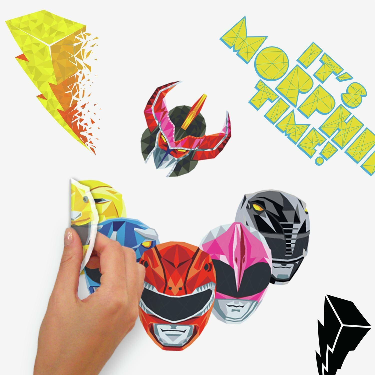 RoomMates Power Rangers Peel &#x26; Stick Giant Wall Decals