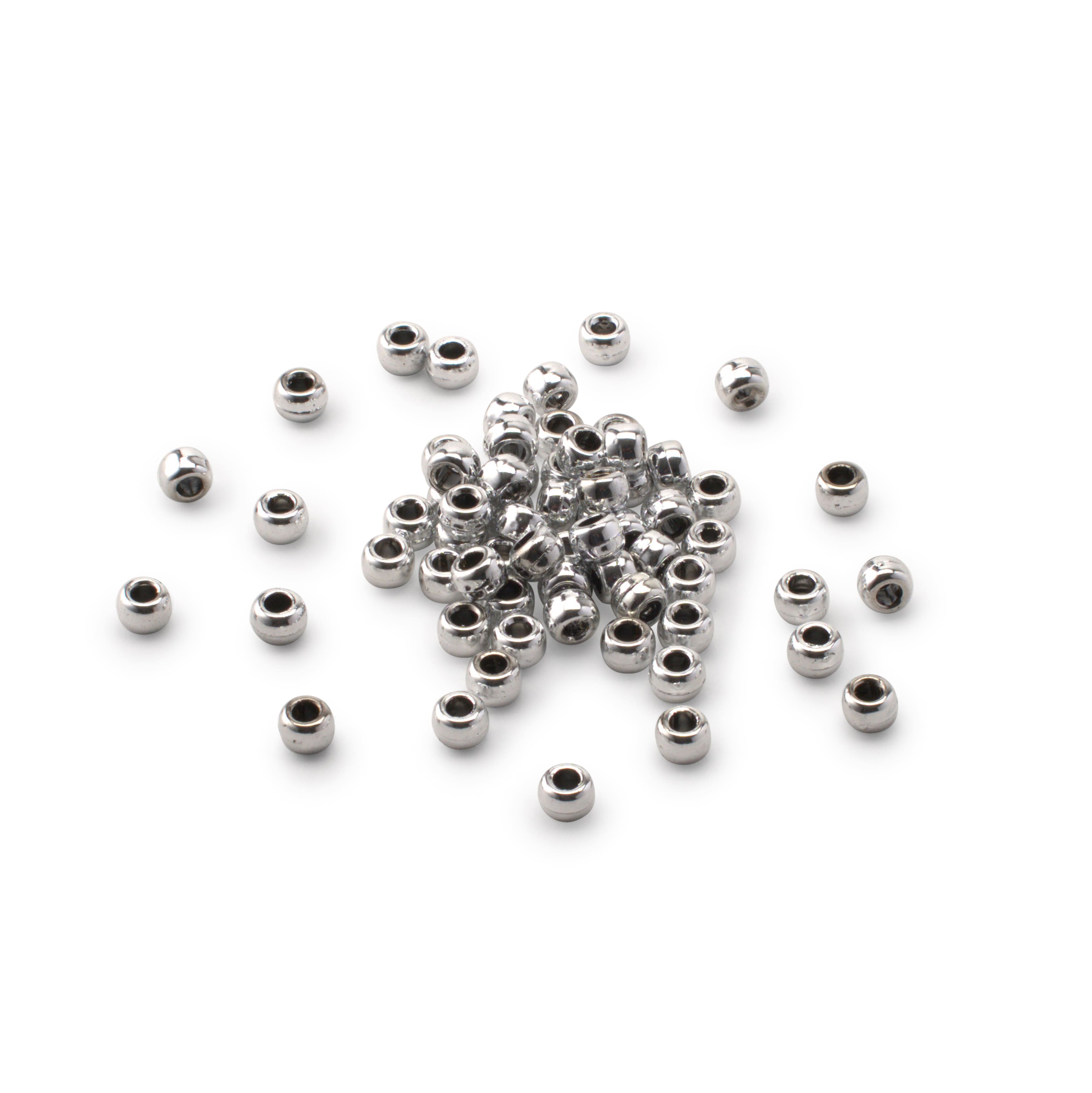 Metallic Pony Beads by Creatology™, 6mm x 9mm