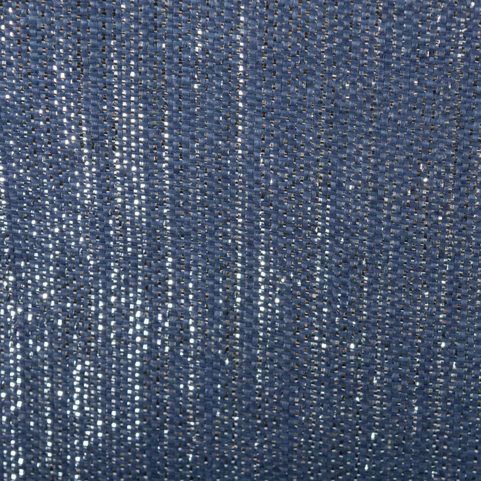 DII® 12" Lurex Nautical Blue & Silver Round Paper Bin