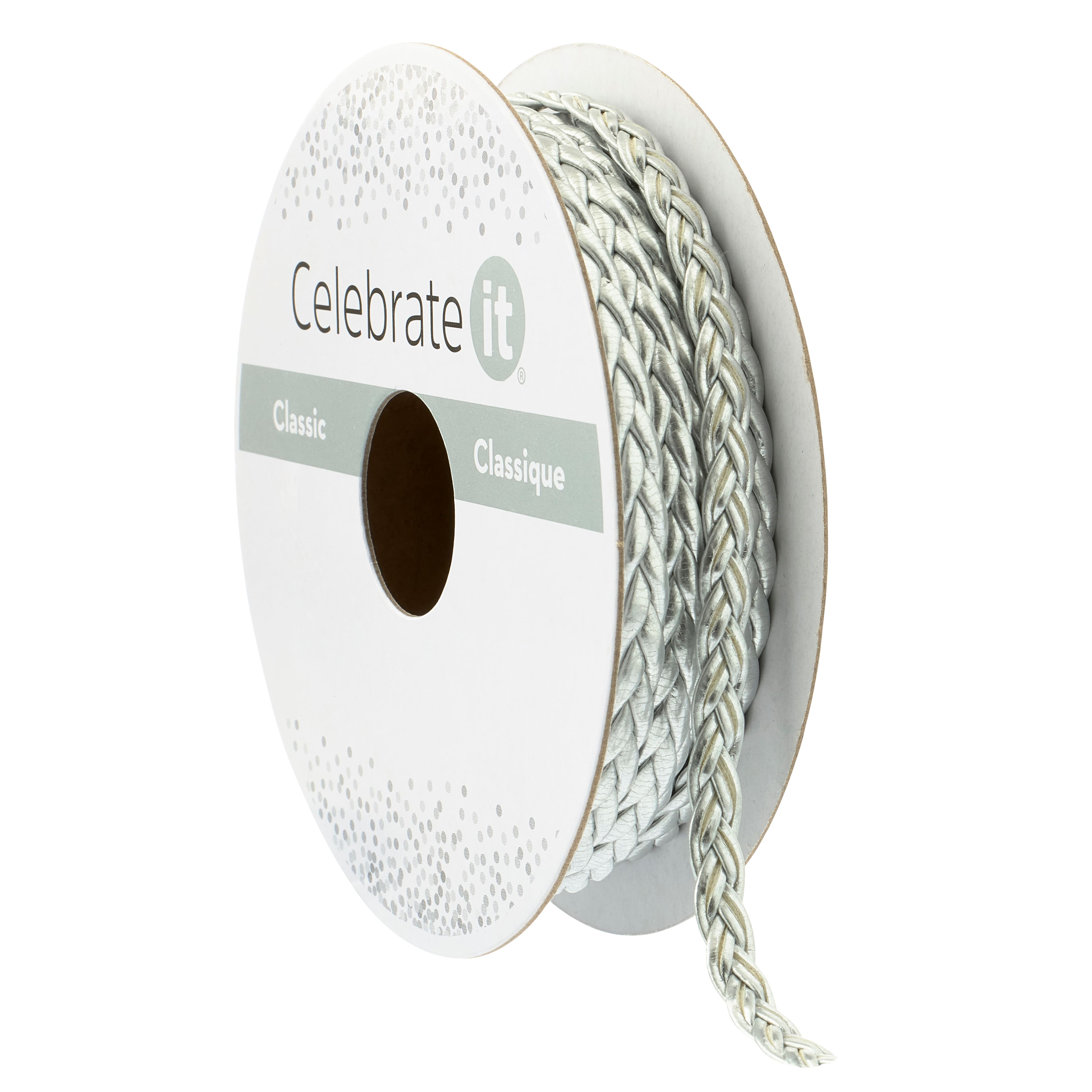 1/5&#x22; x 3yd. Braided Ribbon by Celebrate It&#xAE; Classic