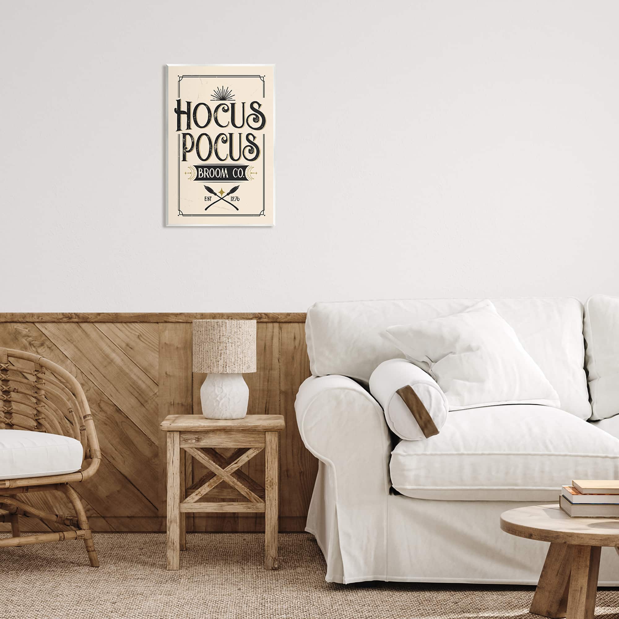 Stupell Industries Hocus Pocus Broom Co Sign Wall Plaque Art