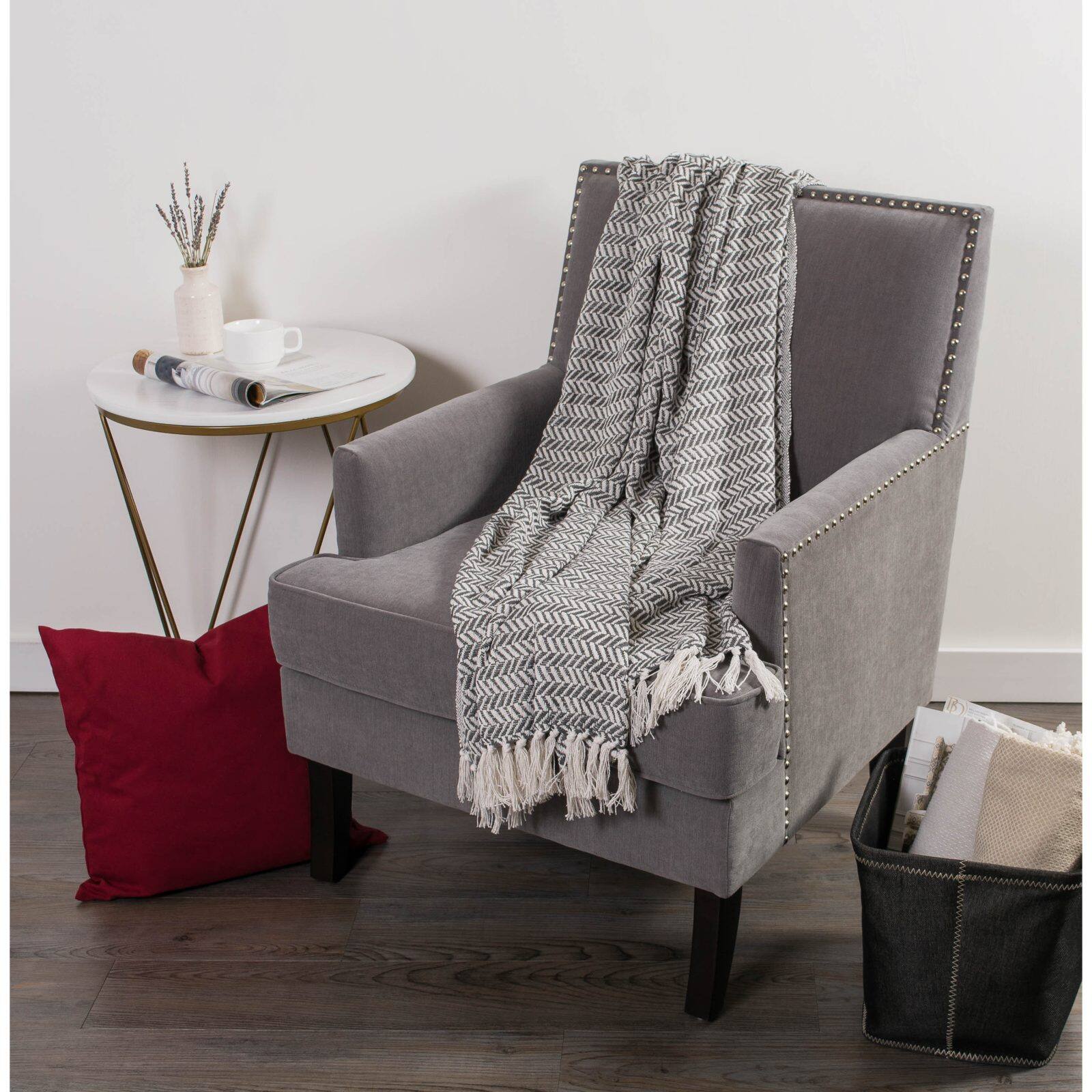 DII® Mineral Herringbone Chevron Throw