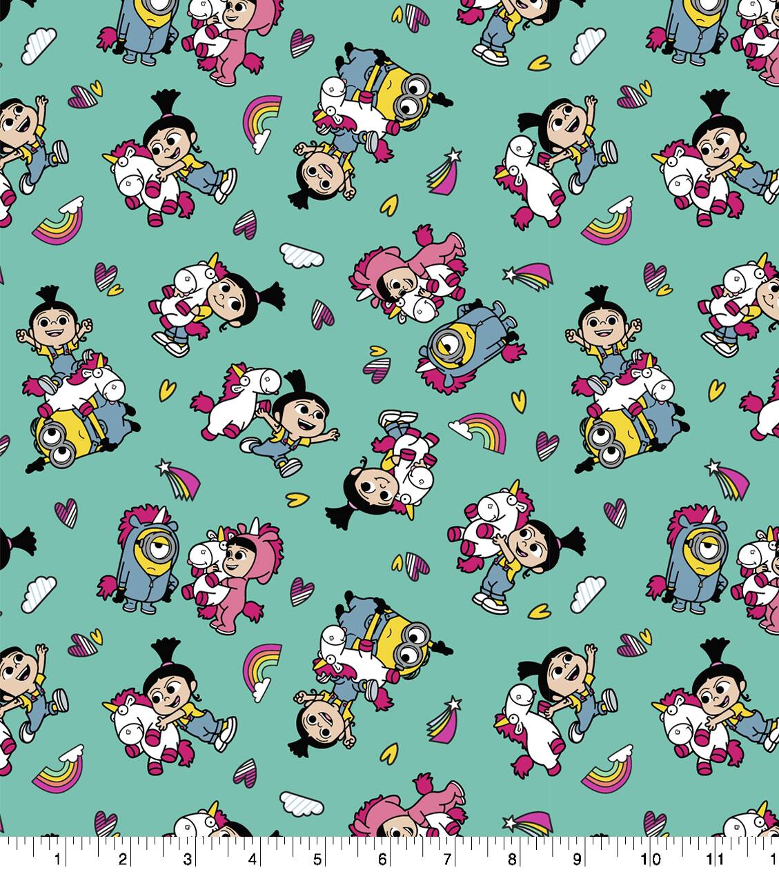 Universal Illumination Minions Fluffy Trio Toss Cotton Fabric